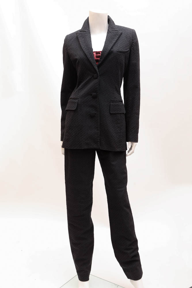 "Pam McMahon Couture" Lace Pantsuit with "Cosabella" Vintage Shell Top