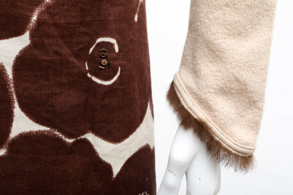 "Pam McMahon" Skirt, "Nicola" Shell and Vintage Cardigan