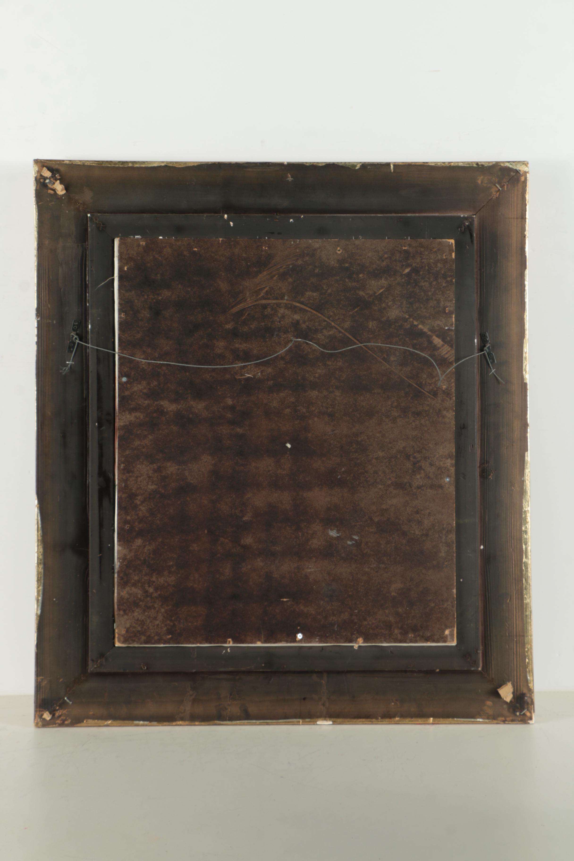 Oil Painting on Canvas of Yeshiva Student Reading from a Siddur