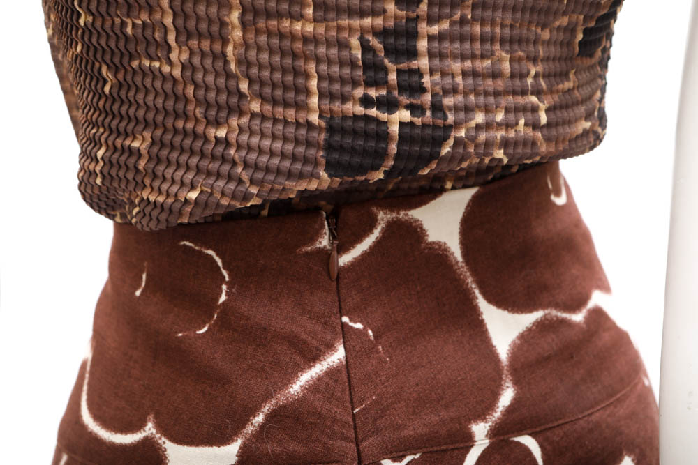 "Pam McMahon" Skirt, "Nicola" Shell and Vintage Cardigan