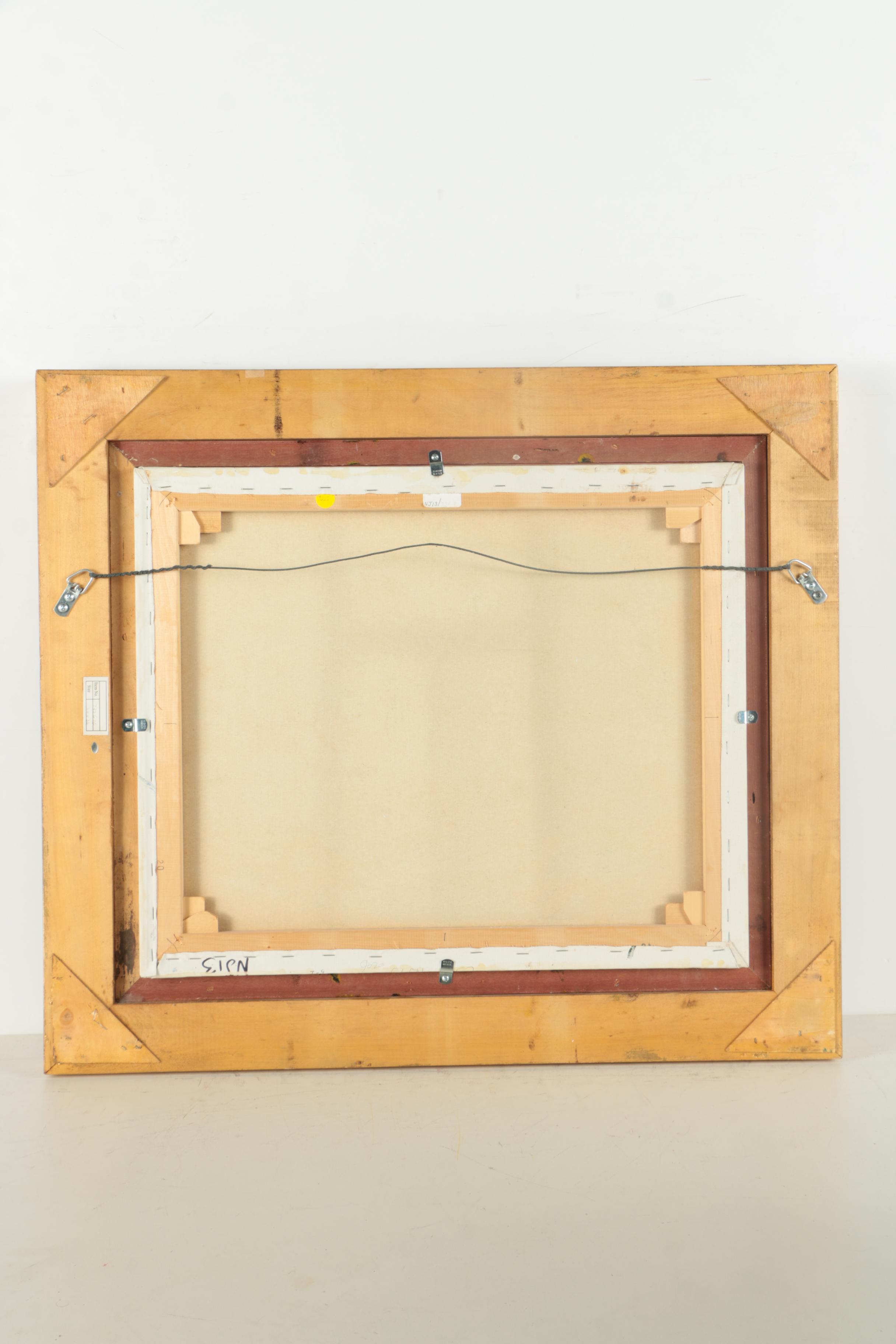 Neal Jackson Landscape Oil Painting on Canvas "Autumn Sycamores"