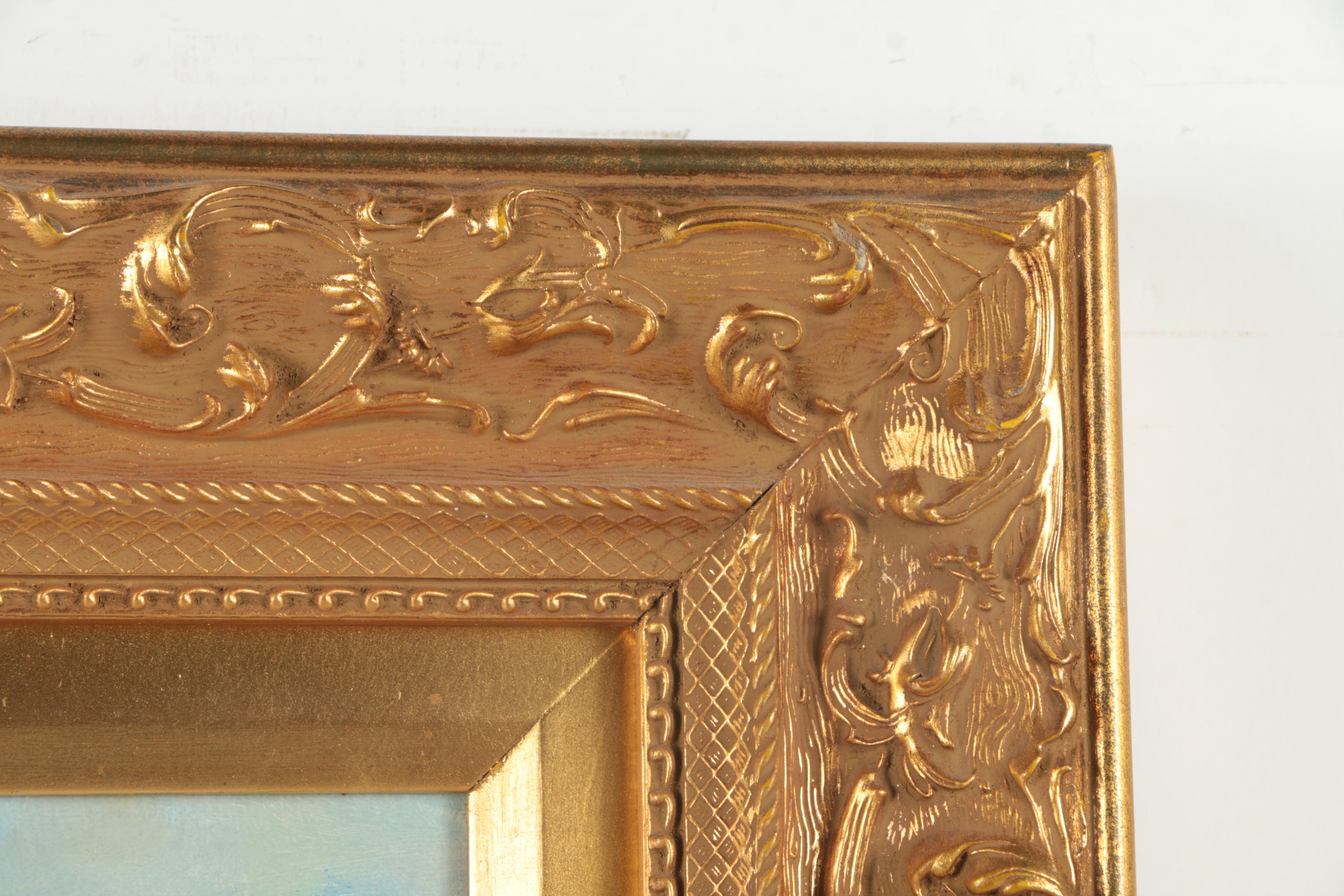 Neal Jackson Landscape Oil Painting on Canvas "Autumn Sycamores"