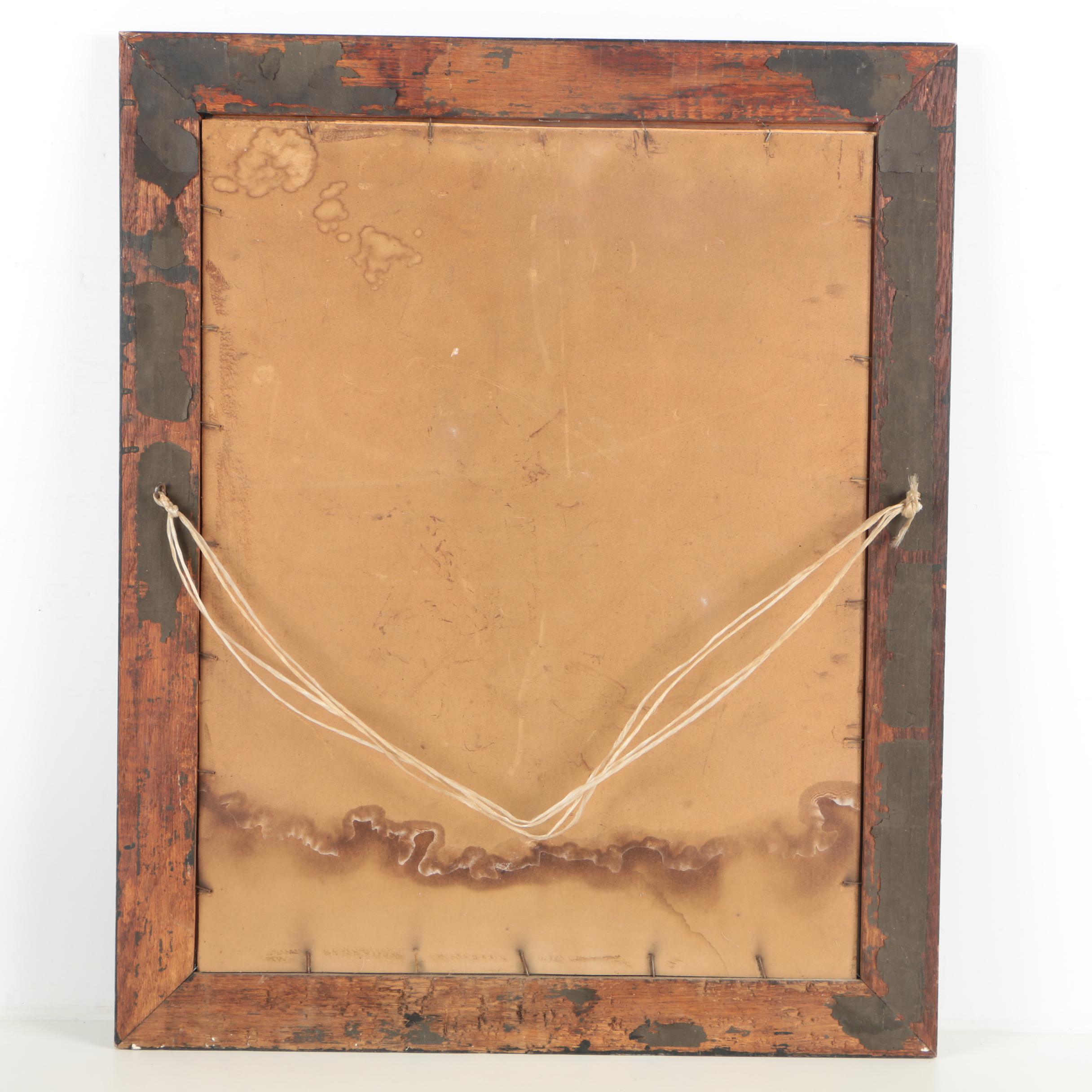 I.O.O.F. Cemetery Records Color Lithograph Poster on Paper