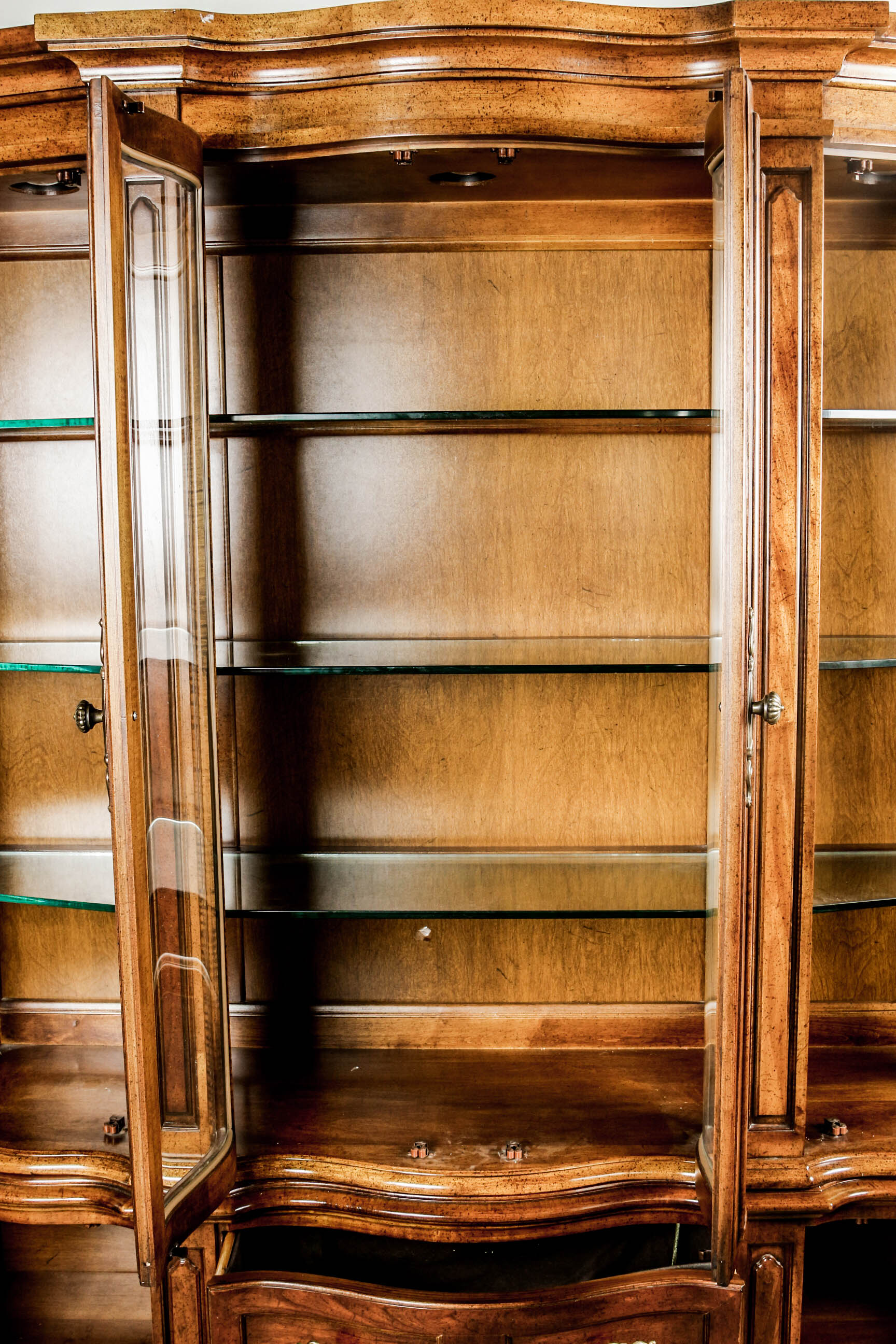 Vintage Mahogany China Cabinet by Unique Furniture Makers