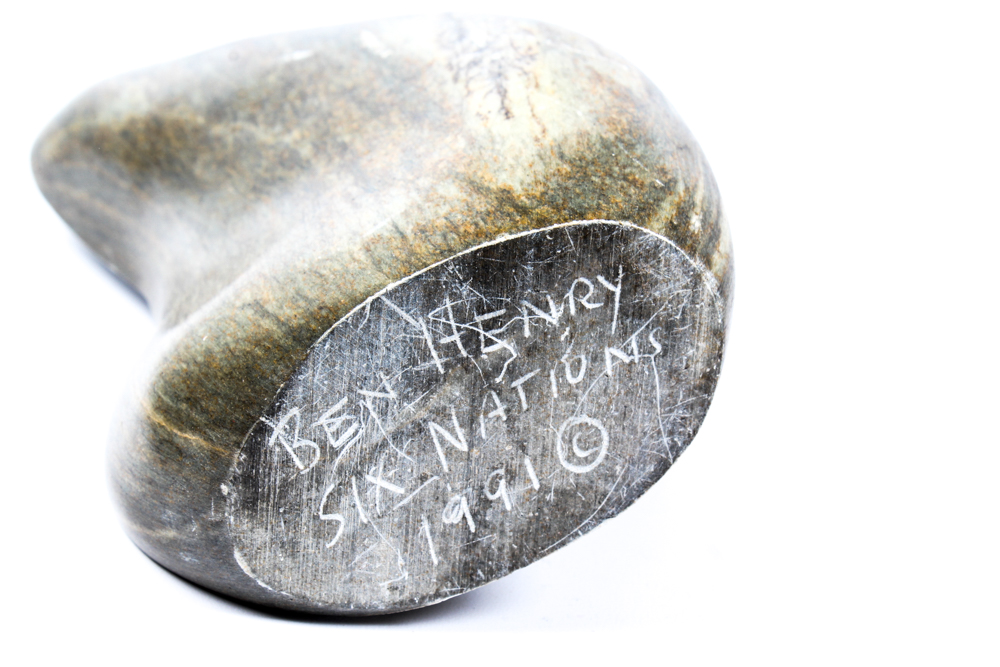 Six Nations Soapstone Eagle Sculpture by Ben Henry