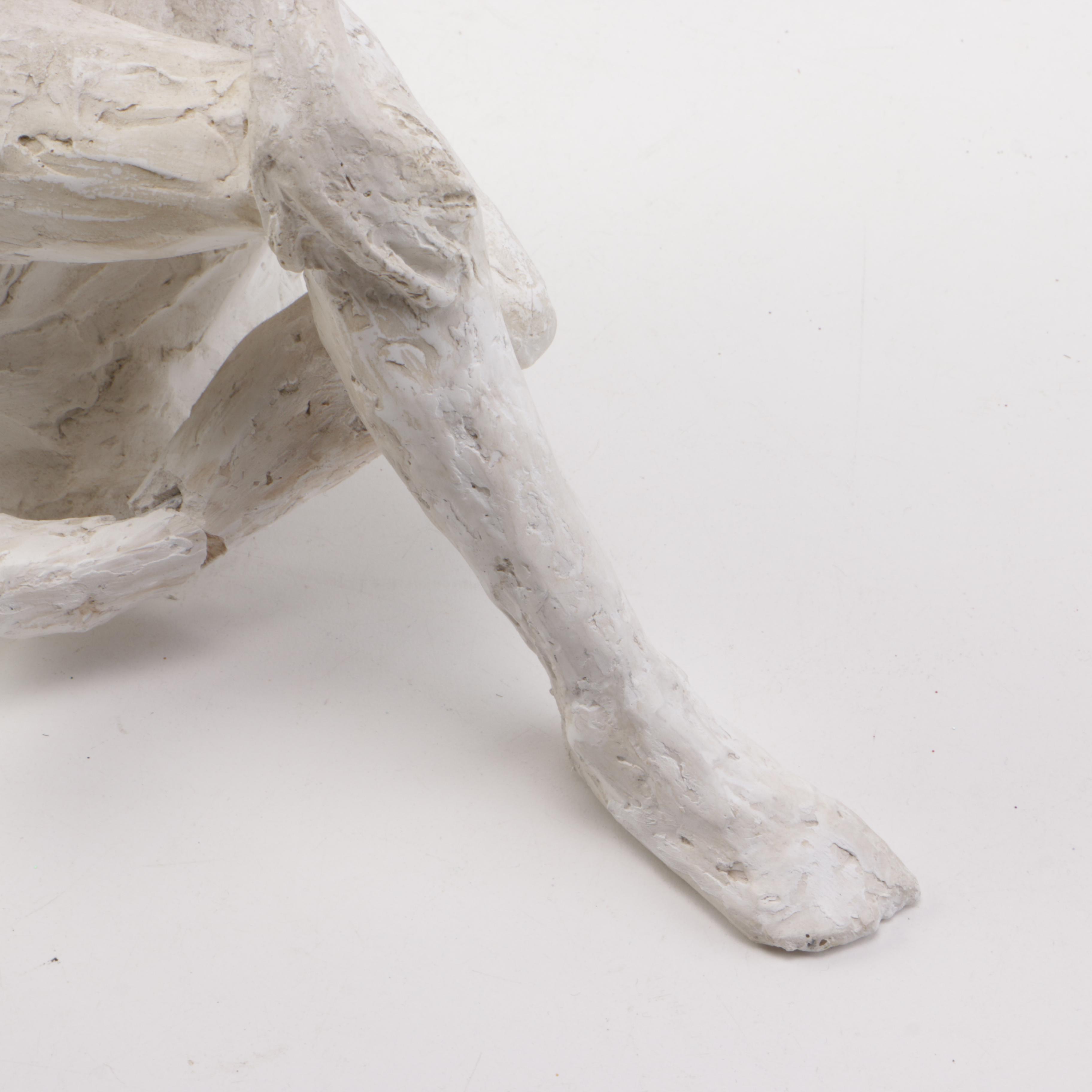 Plaster Sculpture of Nude Woman