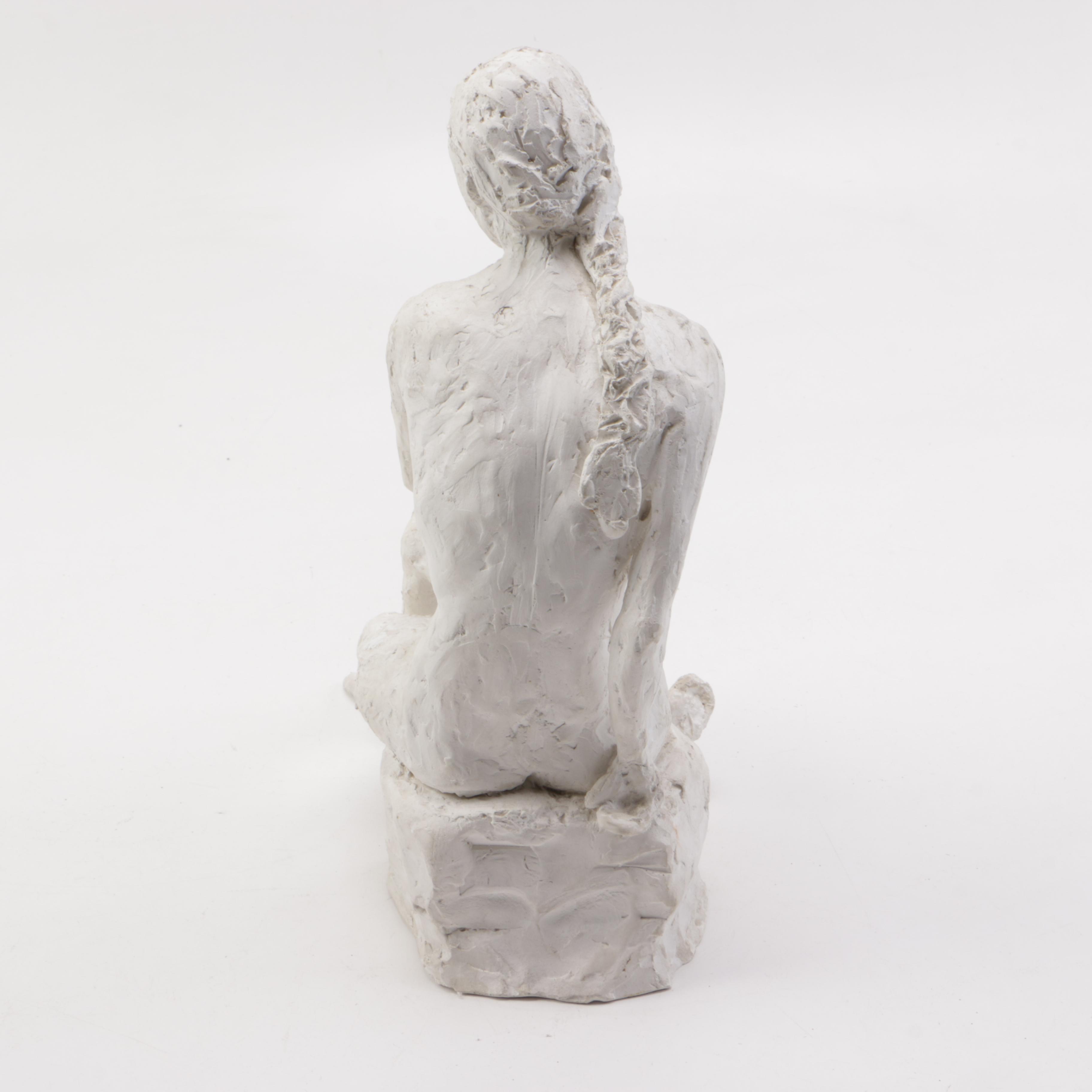 Plaster Sculpture of Nude Woman