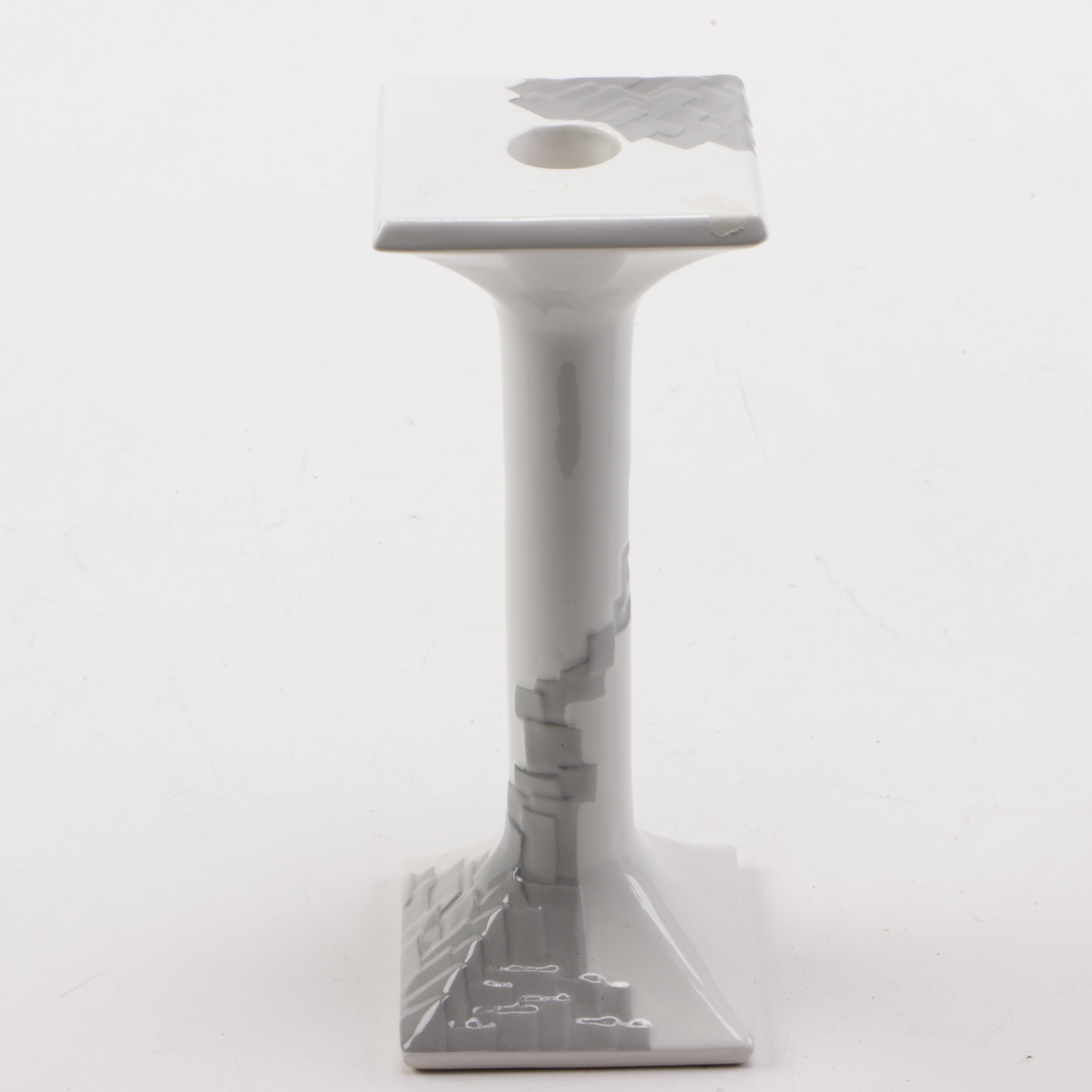 Opus by Shafford Ceramic Candlesticks