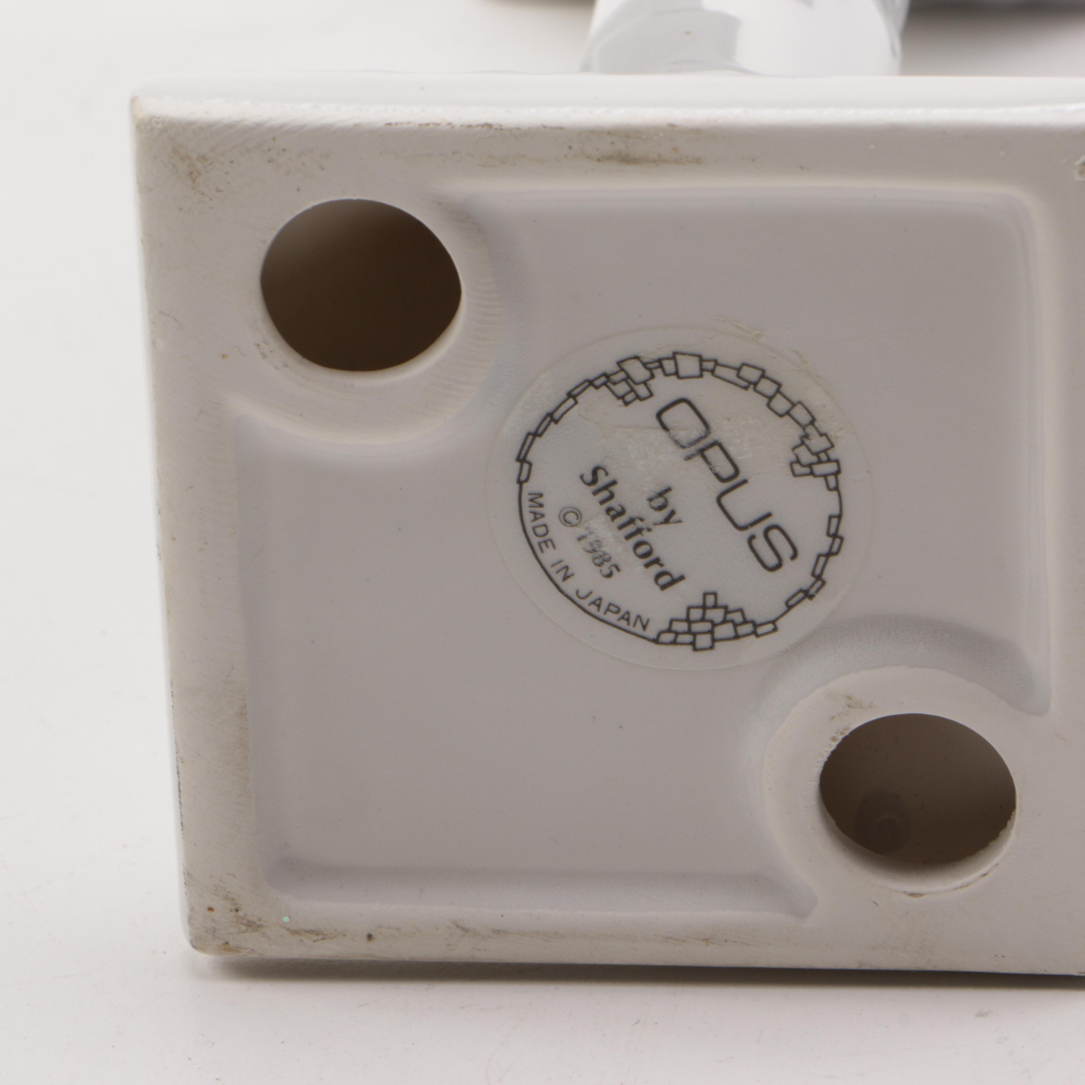 Opus by Shafford Ceramic Candlesticks