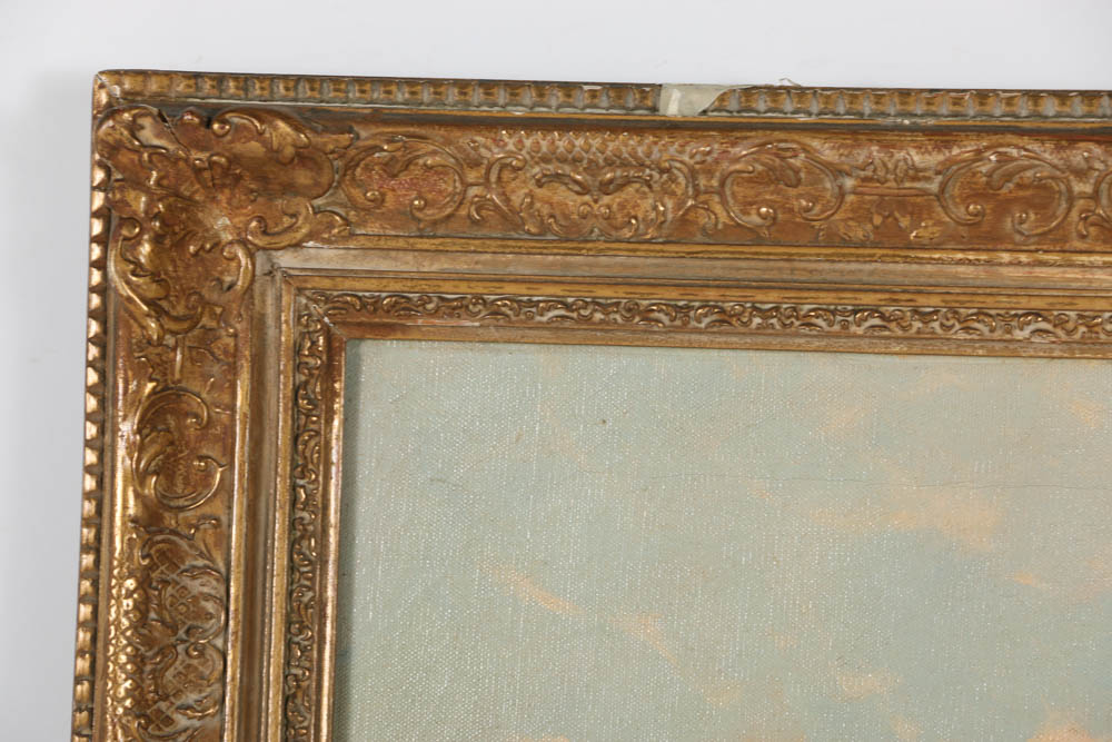 Augustus Spencer Oil Painting on Canvas "Country Cottage"