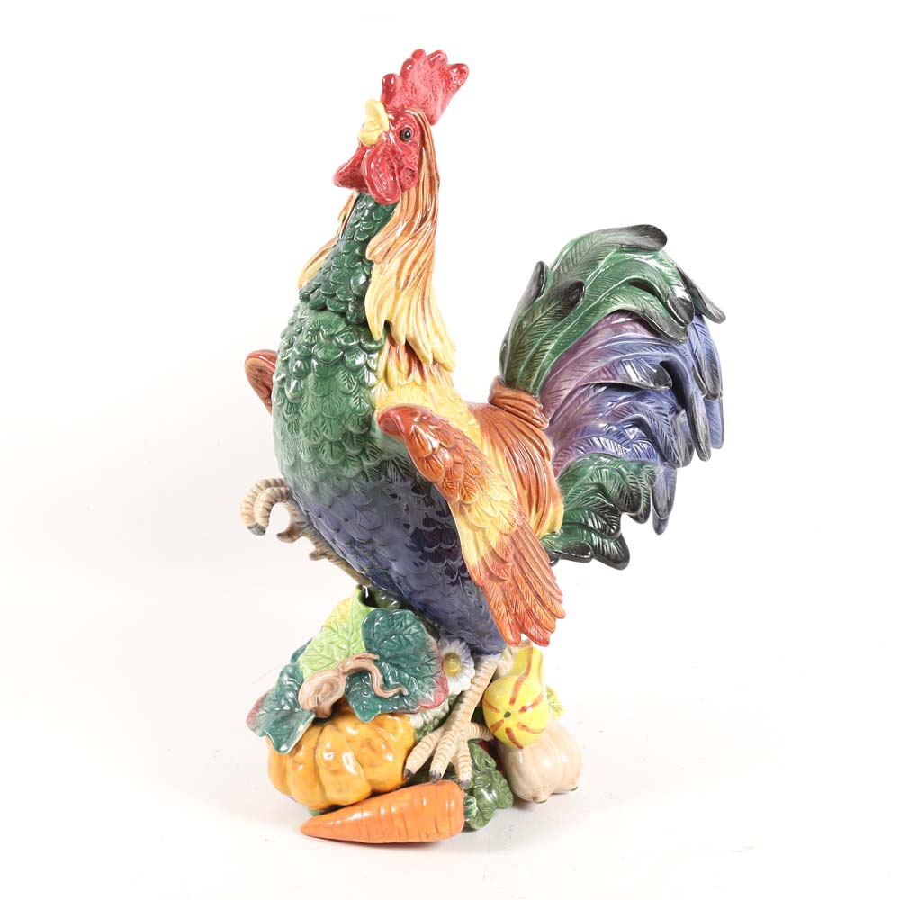 Fitz & Floyd "Du Village" Rooster Figurine