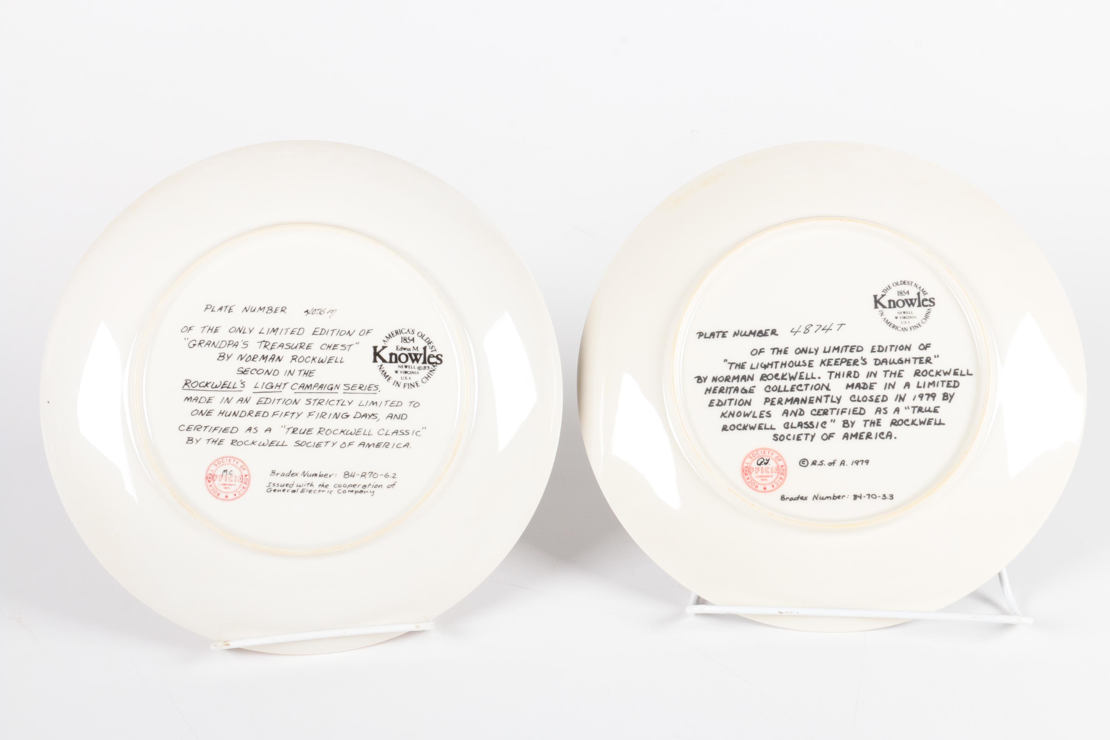 "Rockwell Heritage Collection" Collectible Plates
