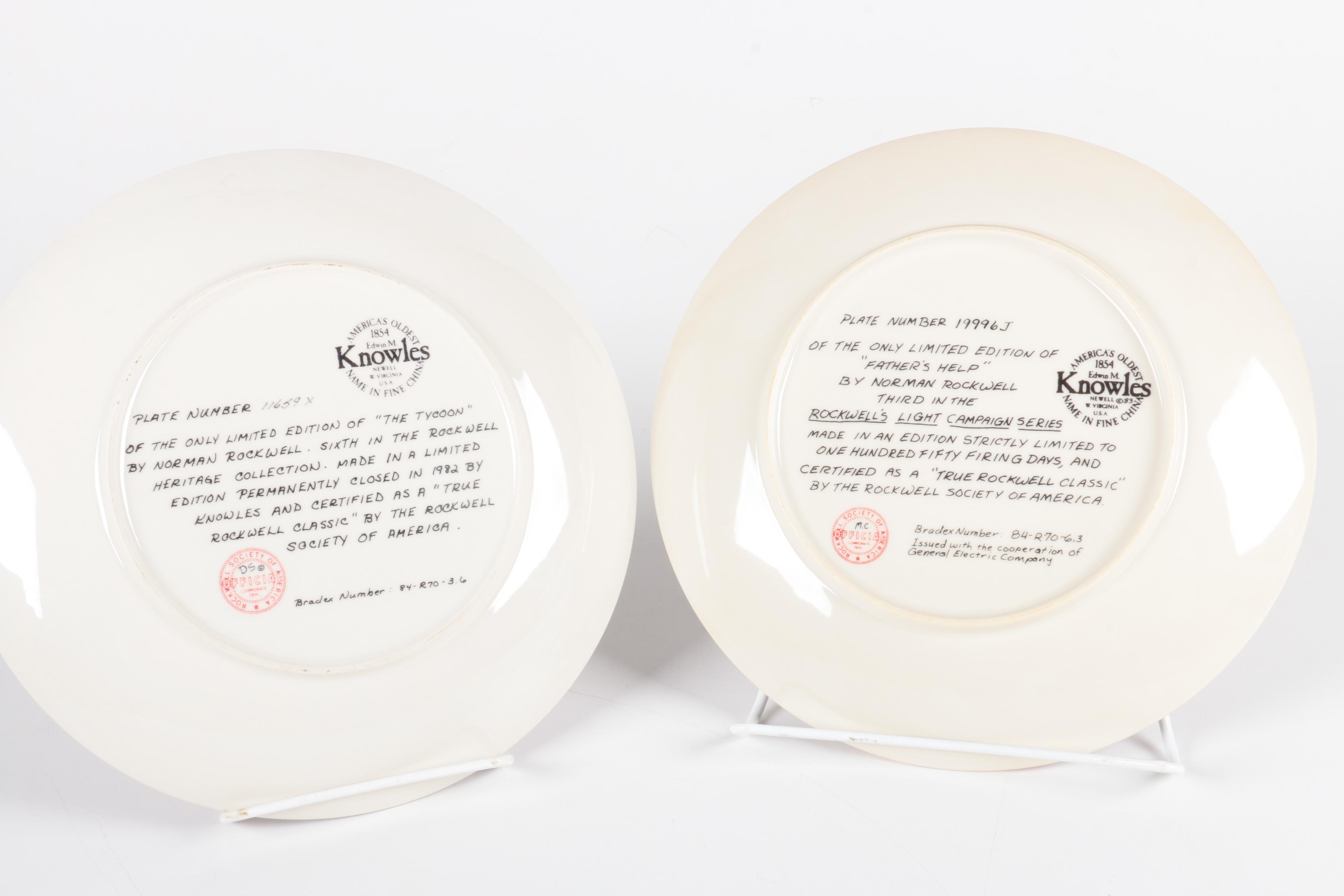 "Rockwell Heritage Collection" Collectible Plates
