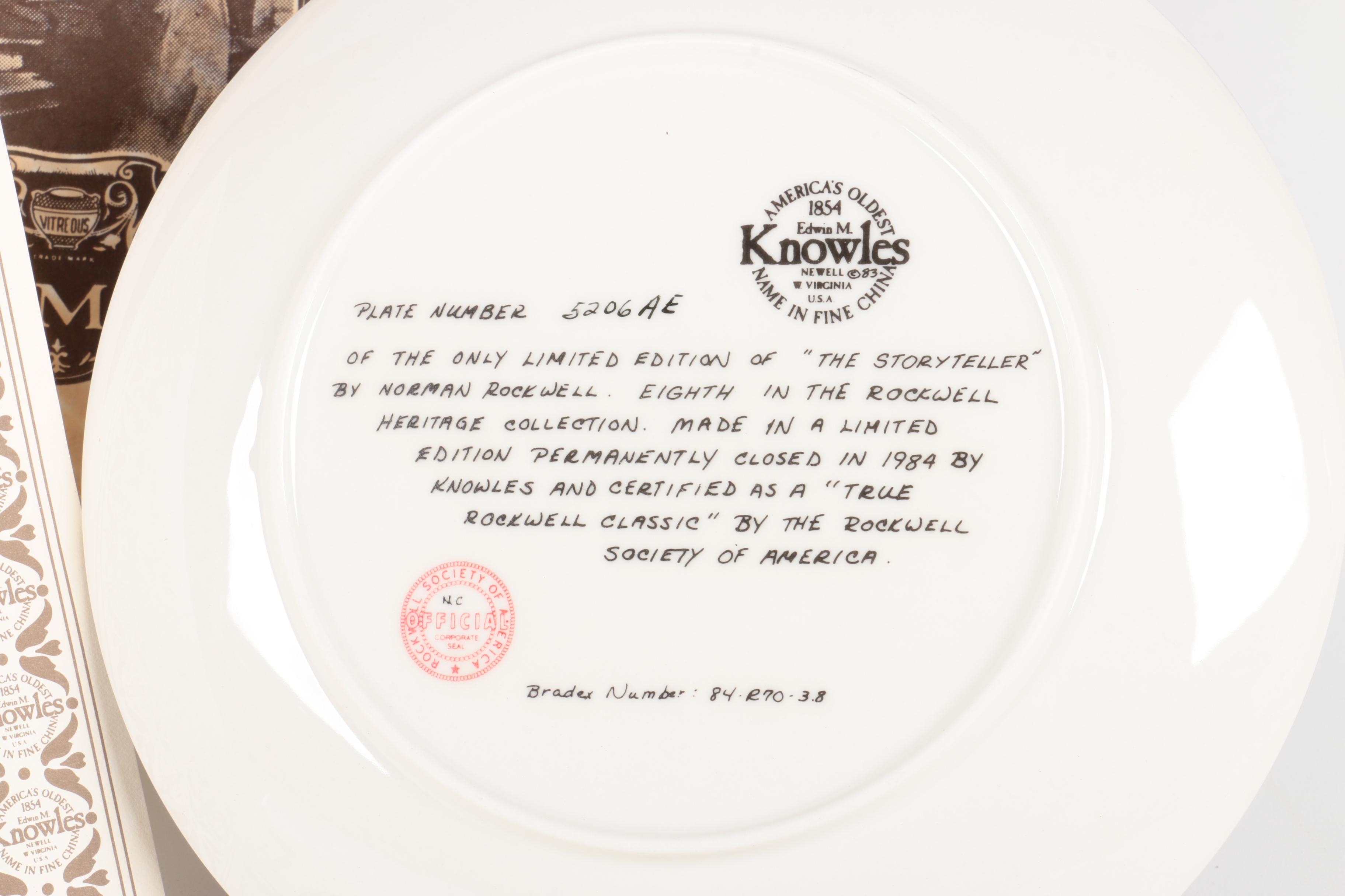 "Rockwell Heritage Collection" Collectible Plates
