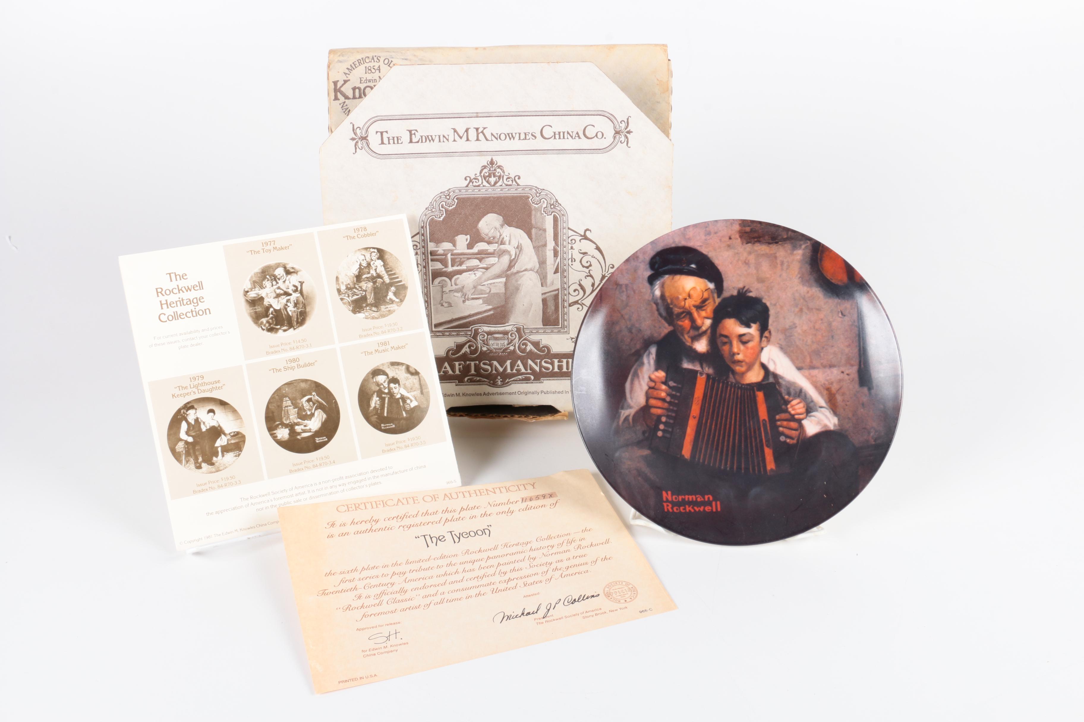 "Rockwell Heritage Collection" Collectible Plates