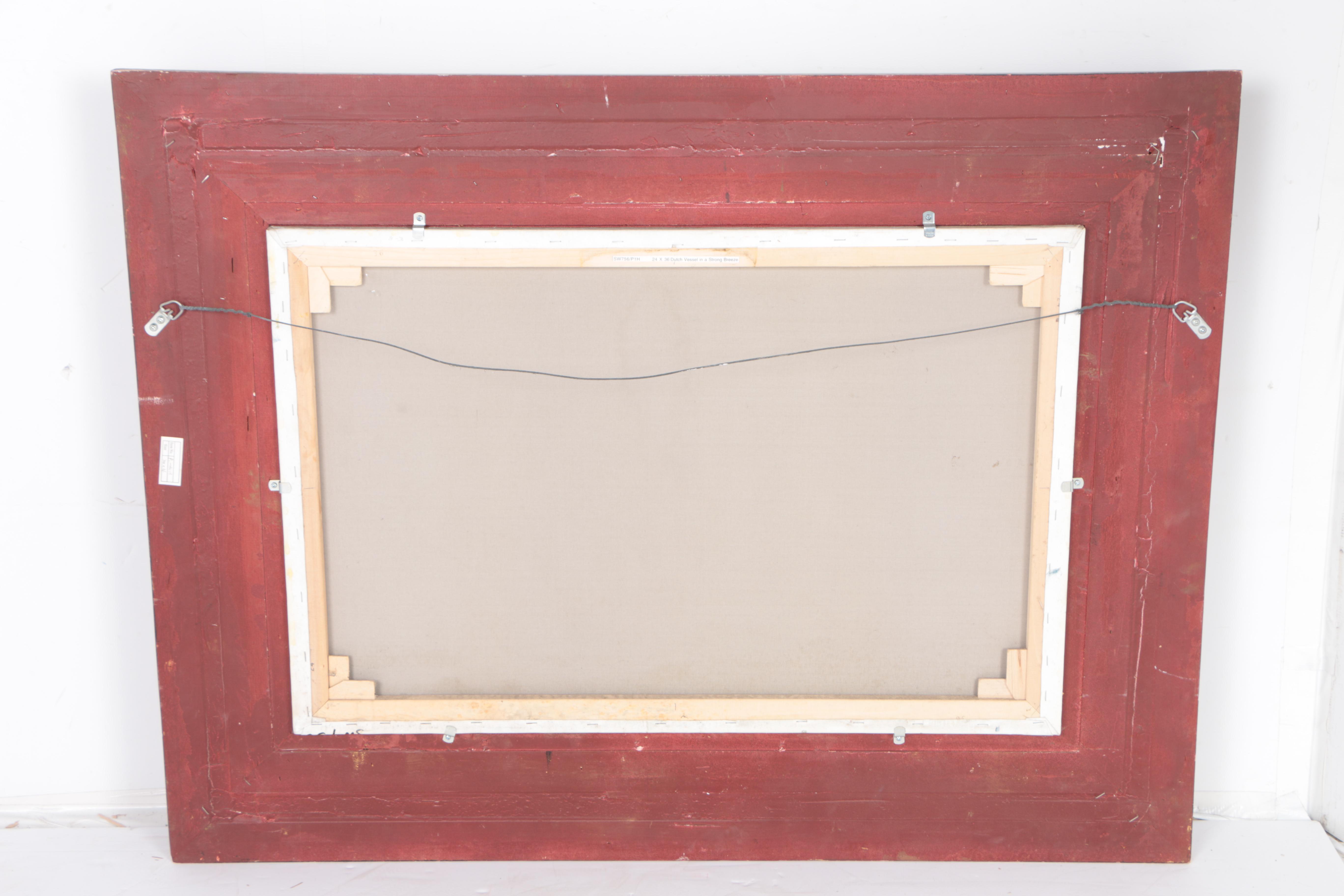 Simon Timmerman Oil Painting "Dutch Vessel in a Strong Breeze"