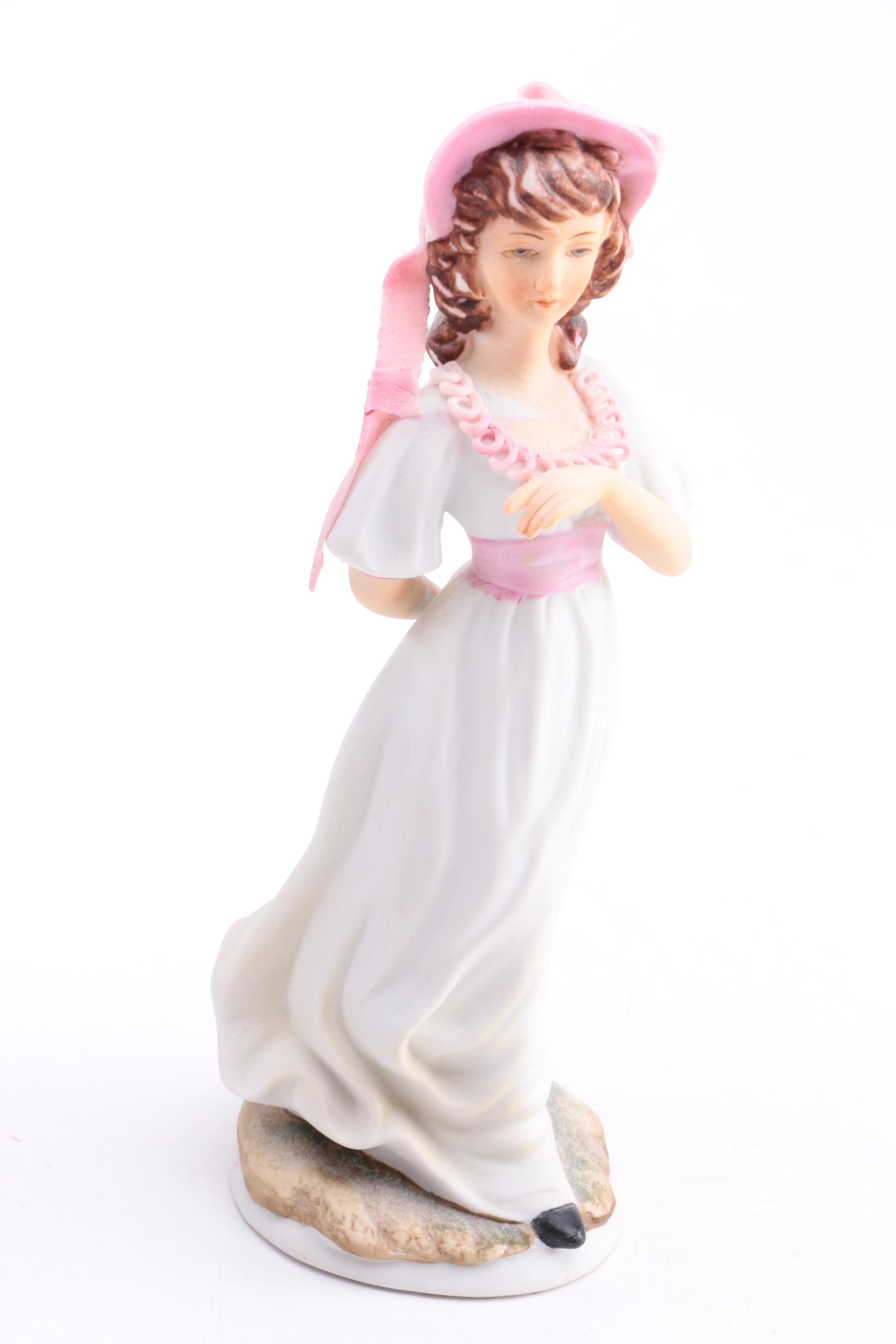 Lefton China "Blue Boy" and "Pinkie" Figurines