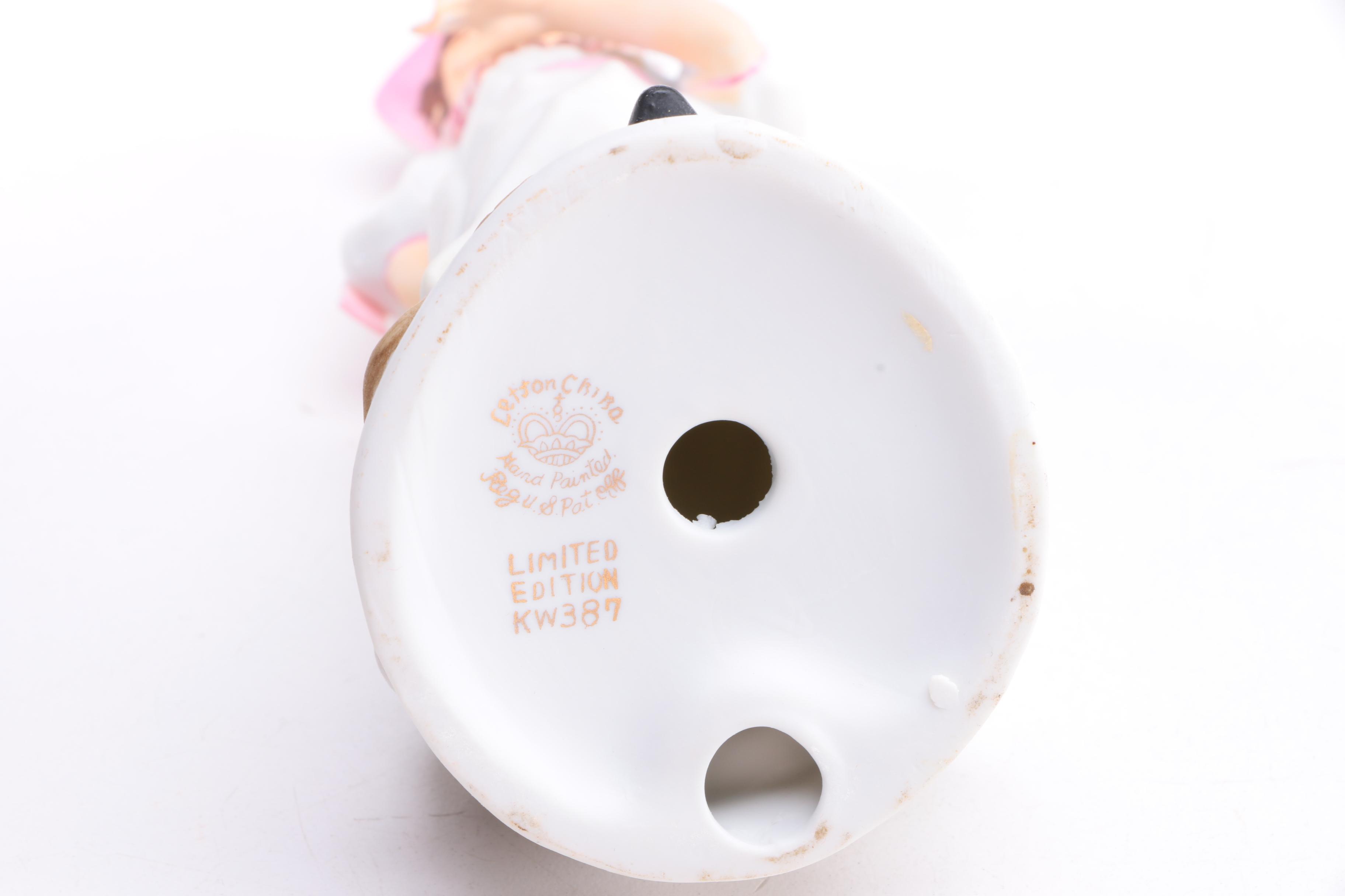 Lefton China "Blue Boy" and "Pinkie" Figurines