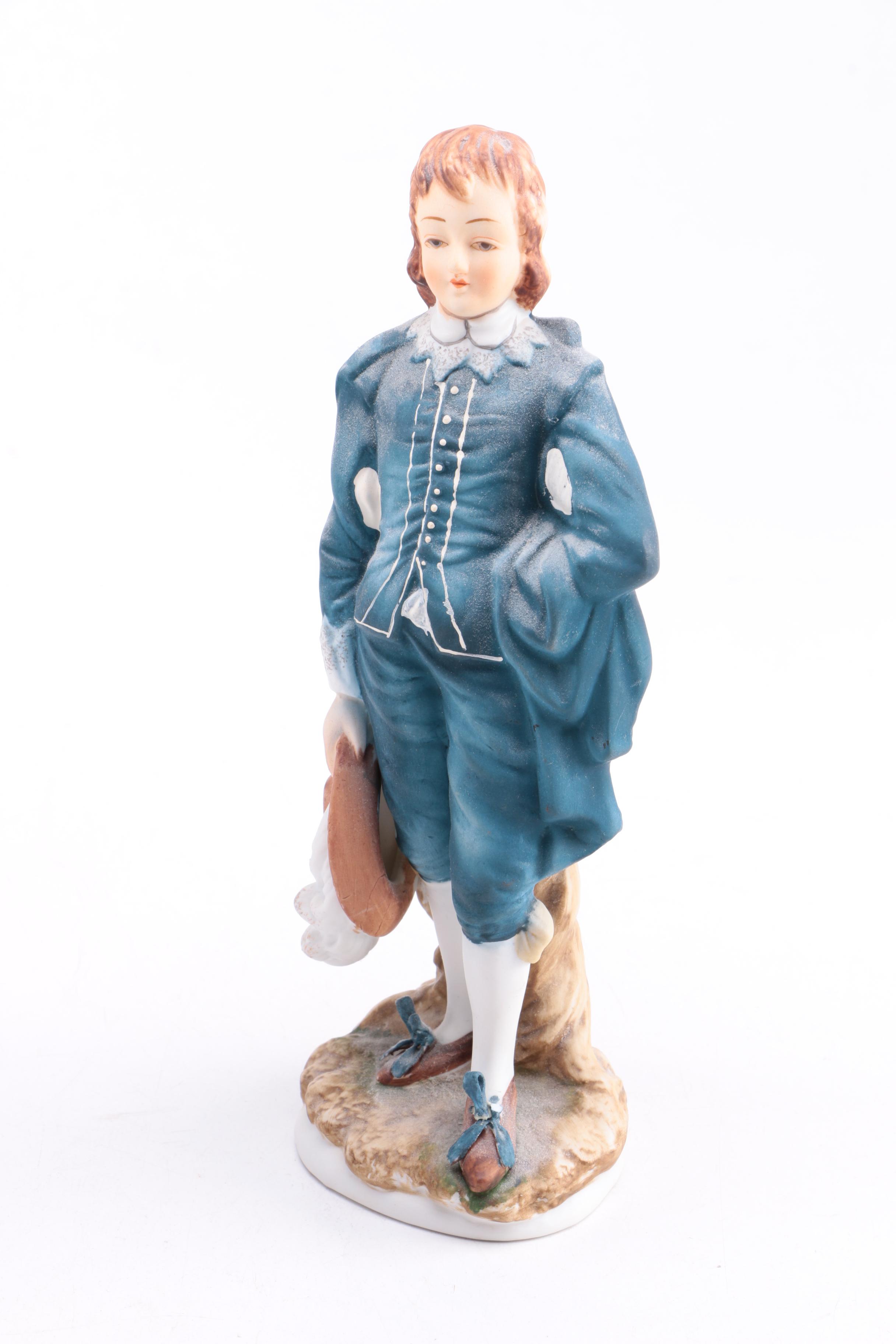 Lefton China "Blue Boy" and "Pinkie" Figurines