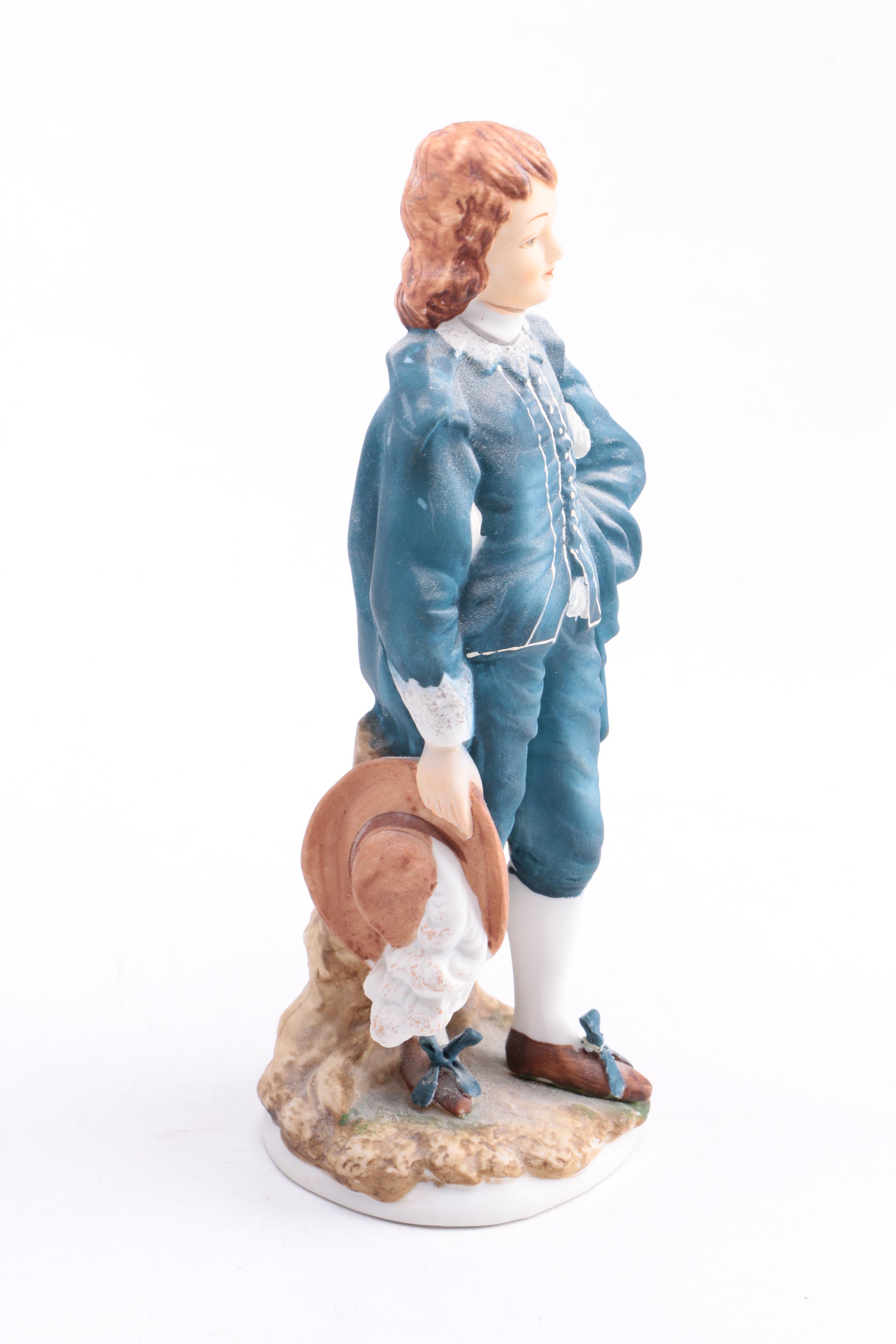 Lefton China "Blue Boy" and "Pinkie" Figurines