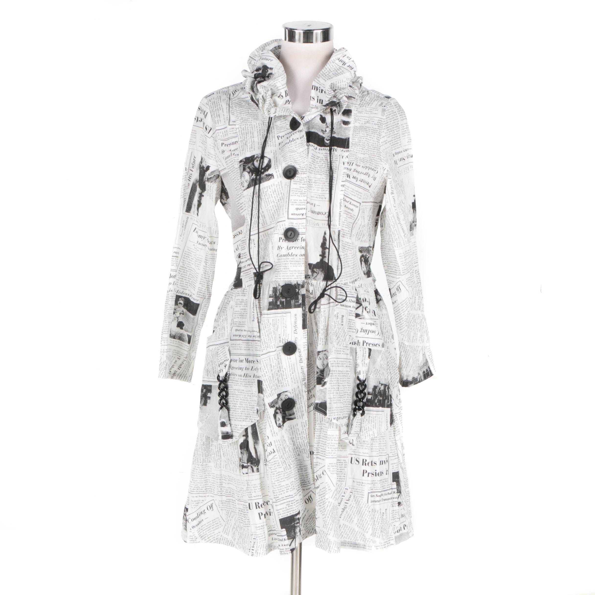 IC Collection Newspaper Print Jacket