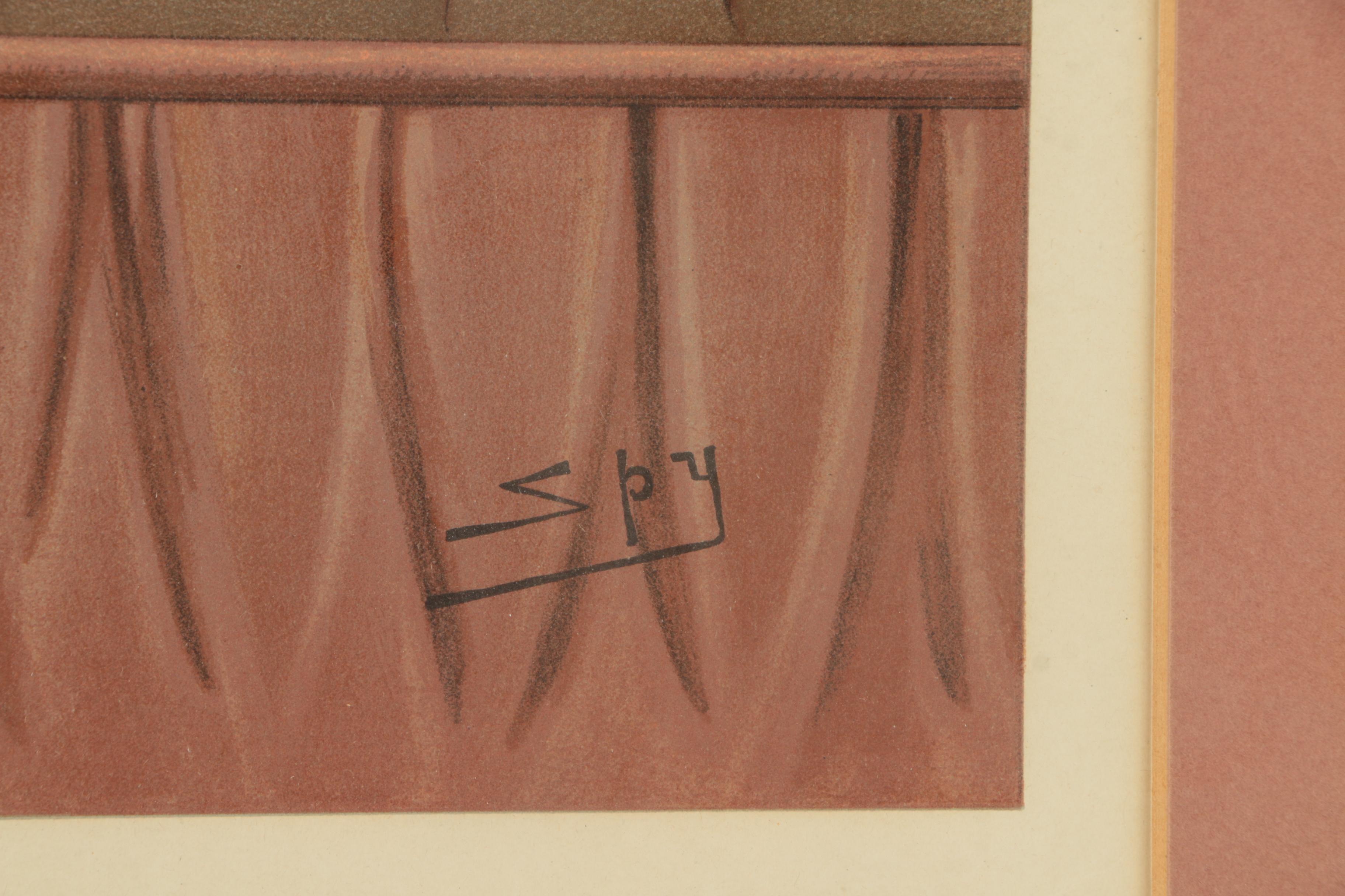 Sir Leslie Ward Chromolithograph for Vanity Fair "Company Law"