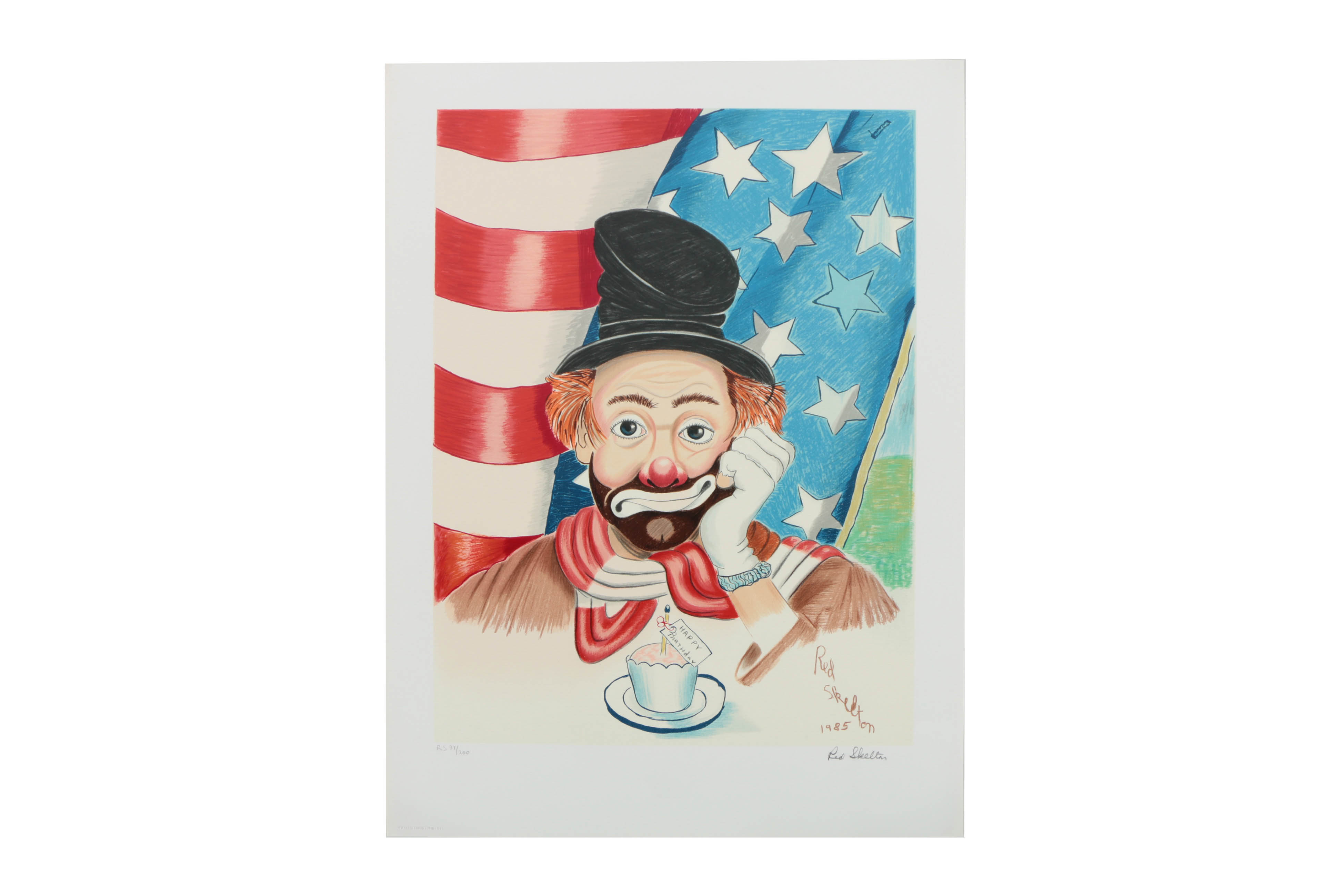 Signed Red Skelton  Limited Edition Giclée on Paper "Celebration"