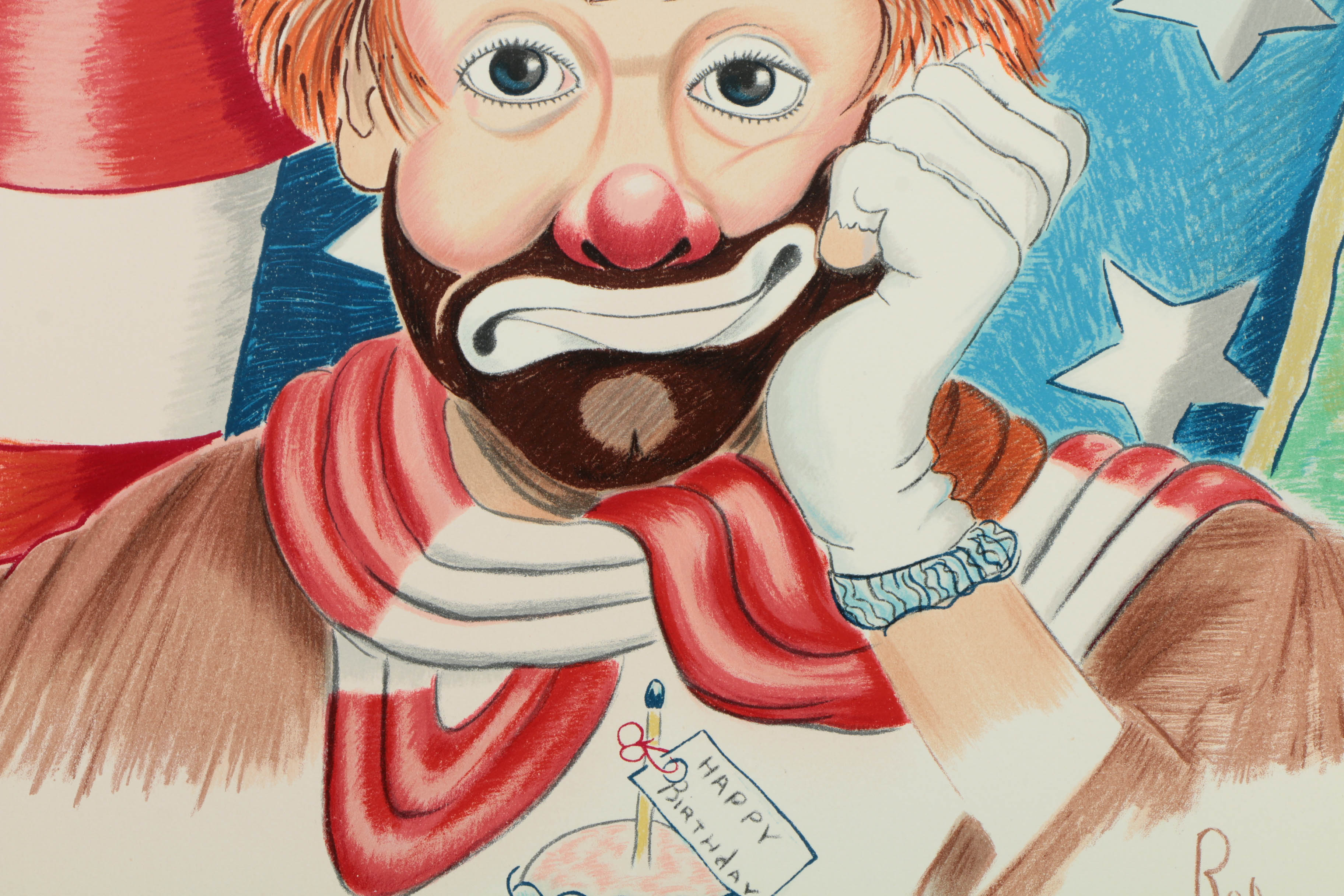 Signed Red Skelton  Limited Edition Giclée on Paper "Celebration"