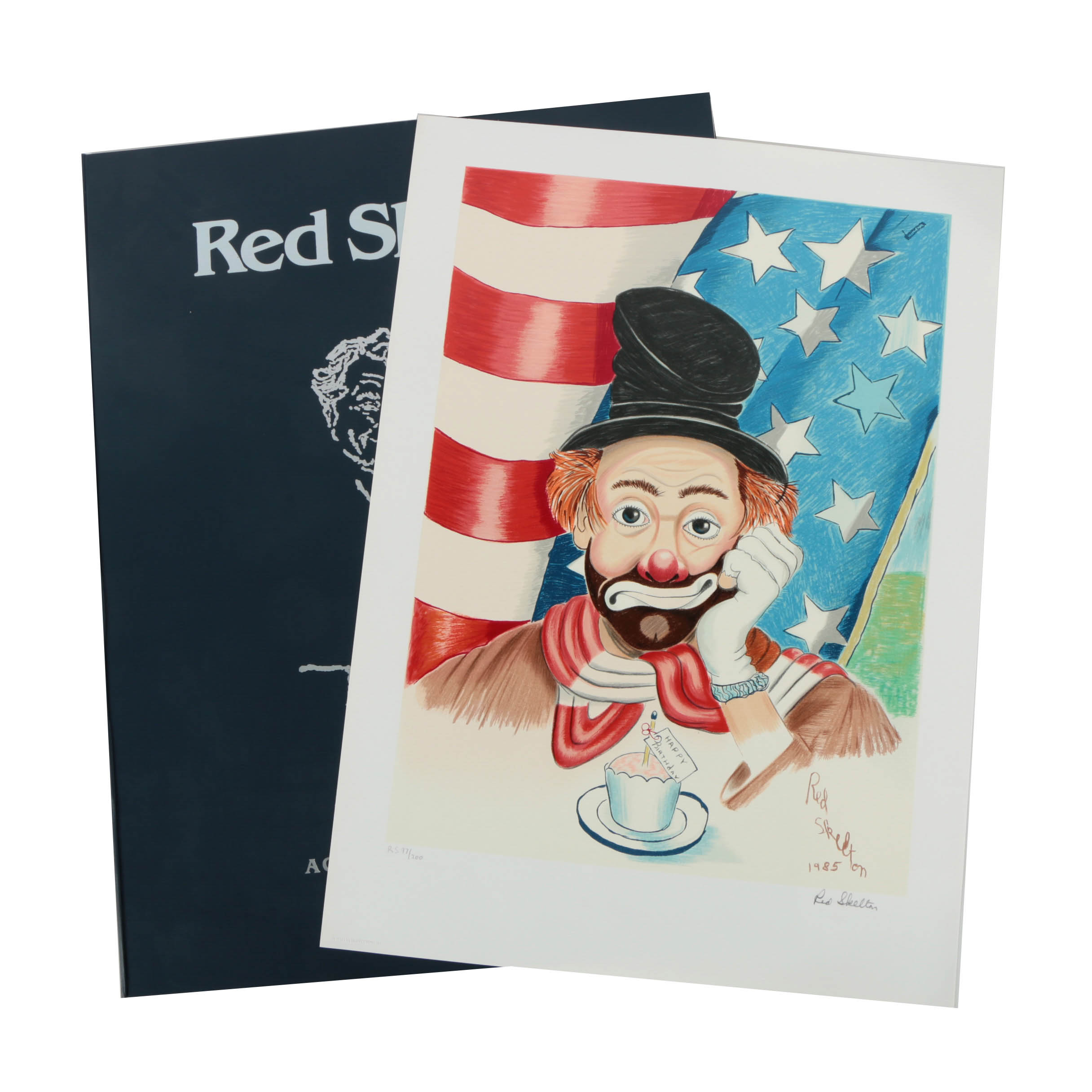 Signed Red Skelton  Limited Edition Giclée on Paper "Celebration"