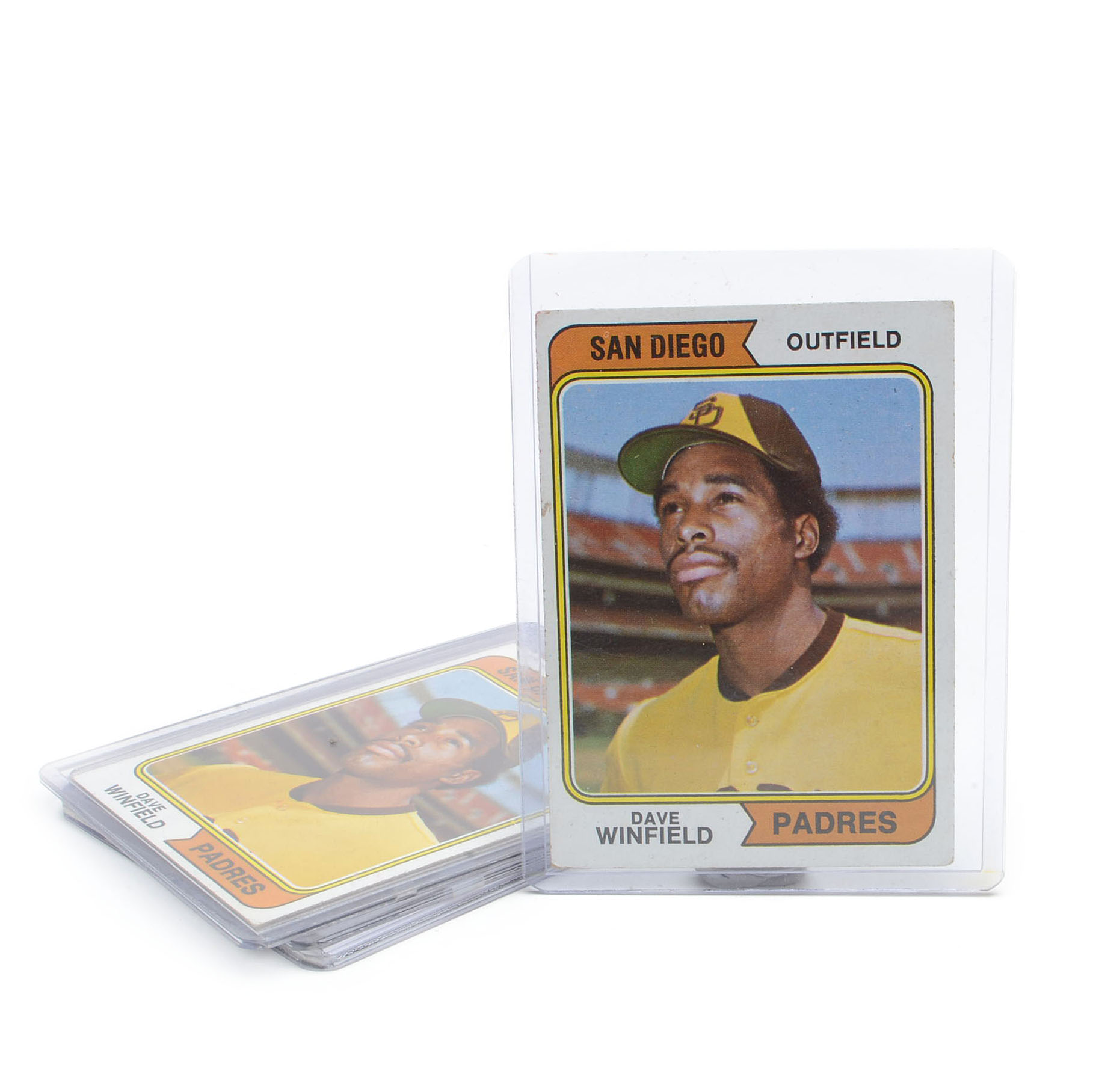 Four Dave Winfield 1974 Topps Rookie Baseball Cards