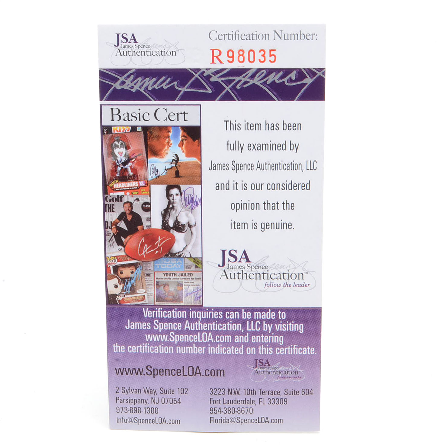 Hank Aaron Cut Signature  COA