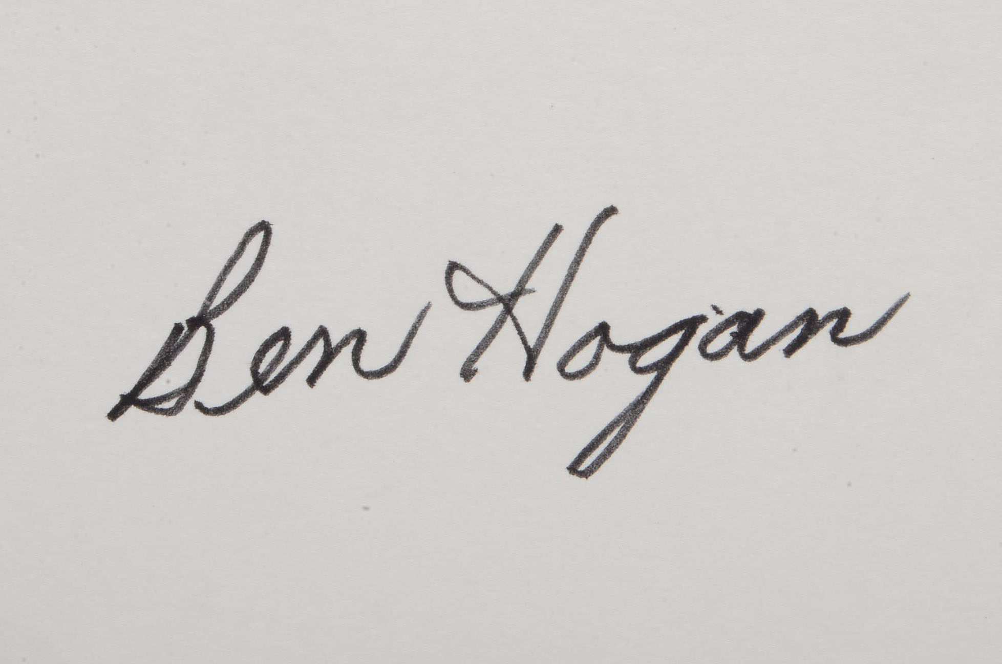 Hogan and Snead Cut Signatures  COAs