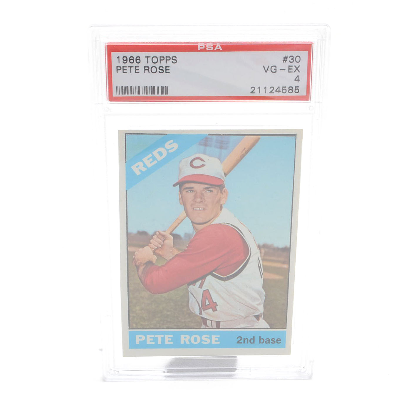 1966 Pete Rose Topps PSA Graded Card