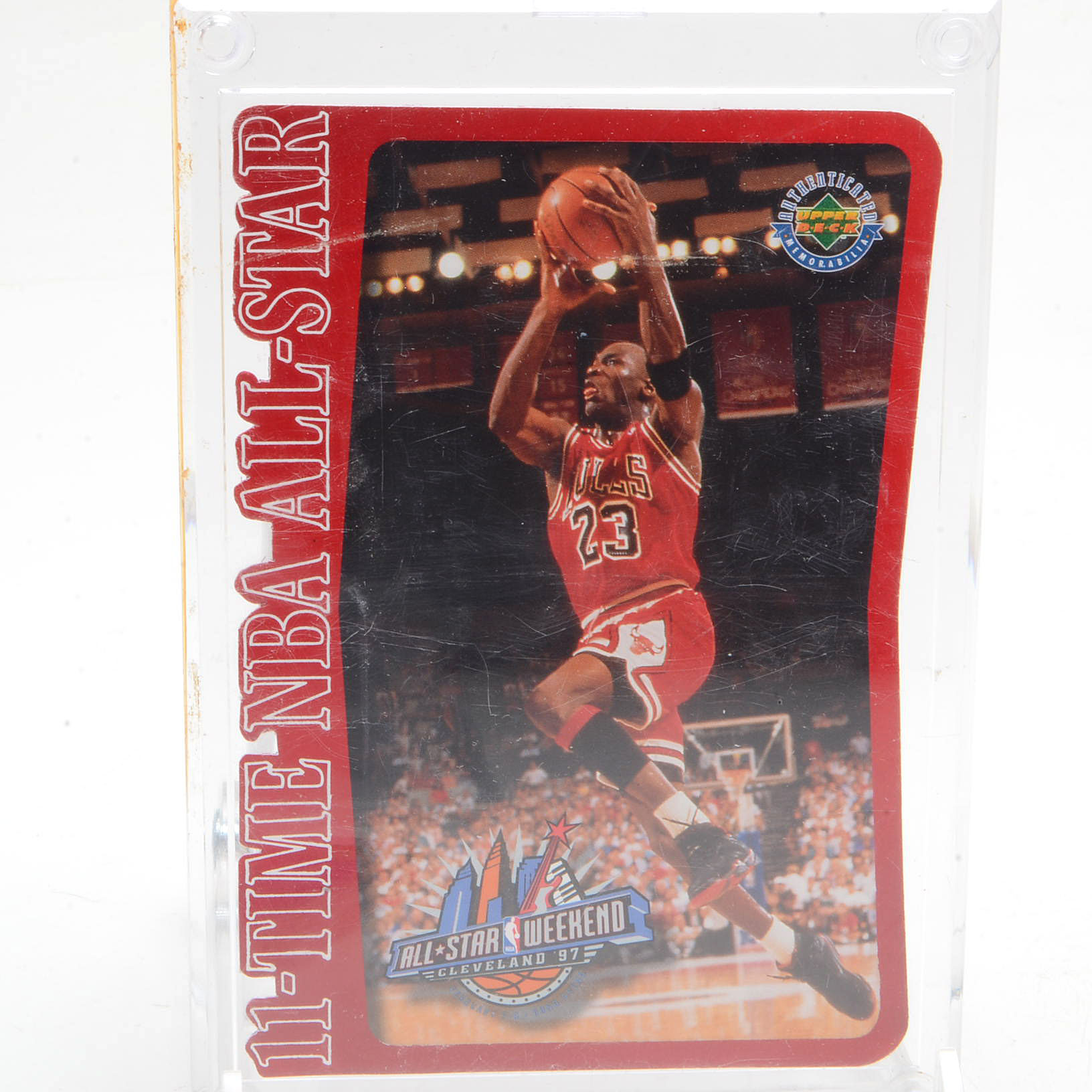 Four 1980s and 1990s Michael Jordan Basketball Cards, Two Graded