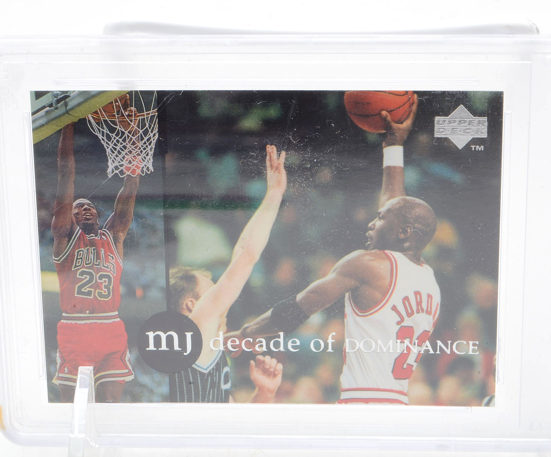 Four 1980s and 1990s Michael Jordan Basketball Cards, Two Graded