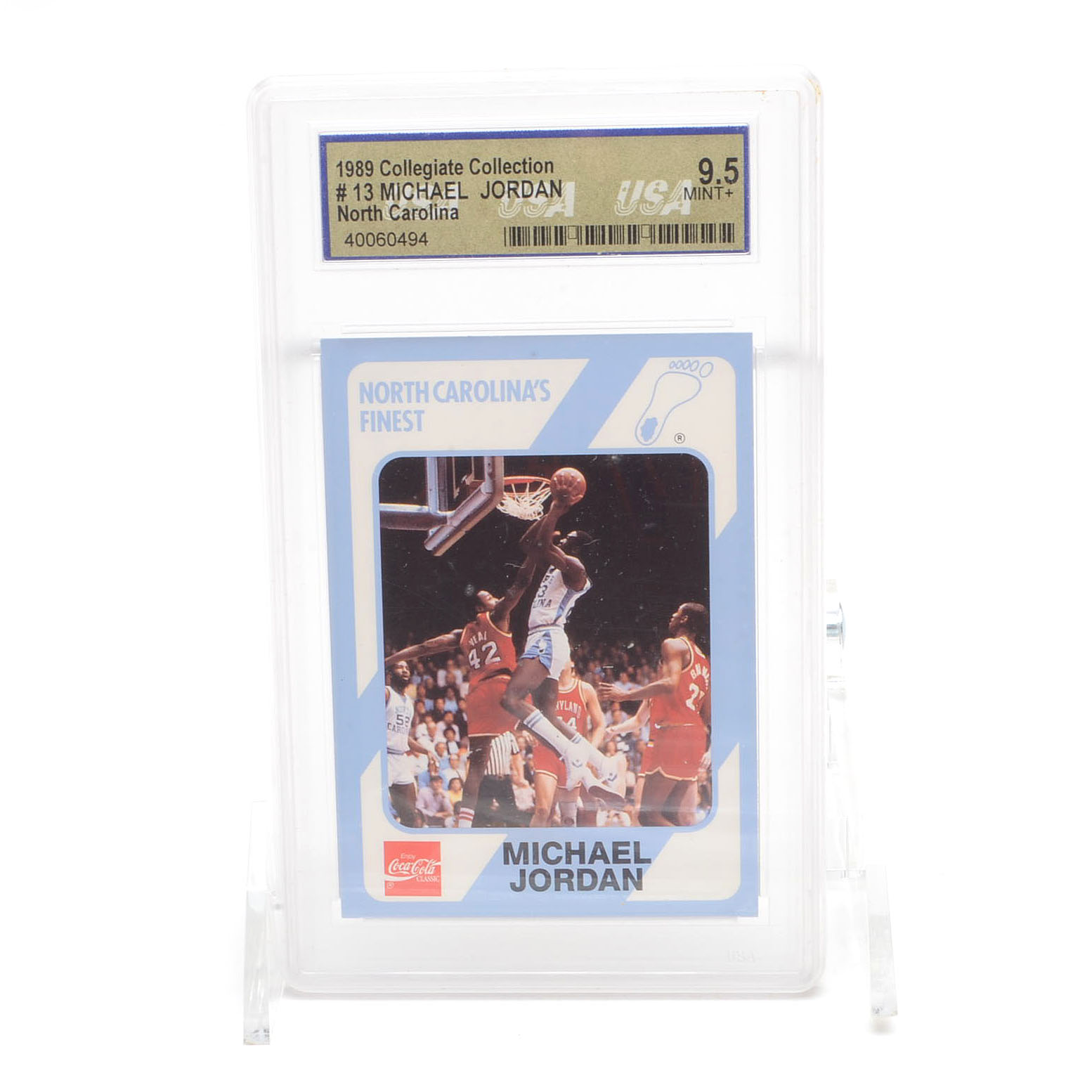 Four 1980s and 1990s Michael Jordan Basketball Cards, Two Graded