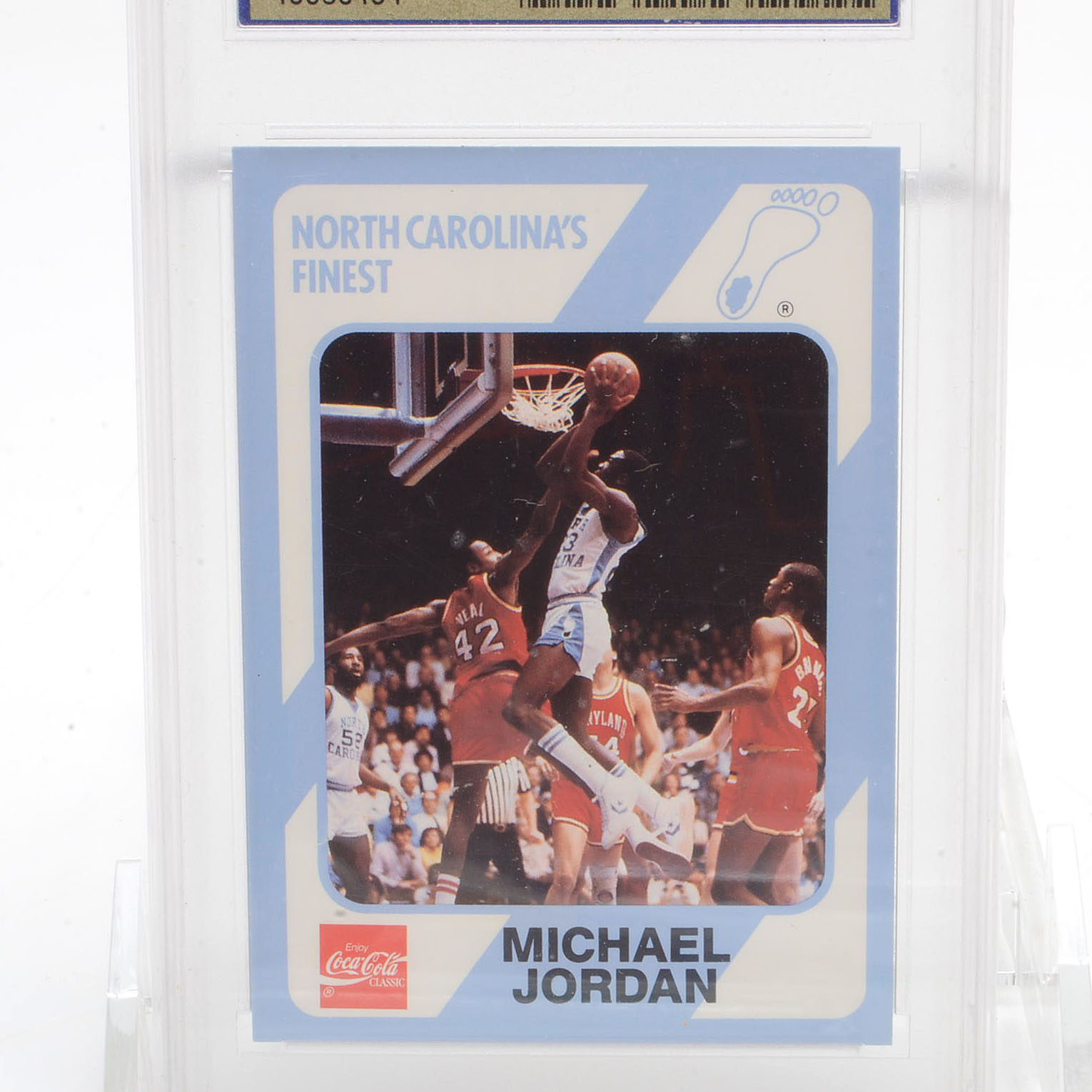 Four 1980s and 1990s Michael Jordan Basketball Cards, Two Graded