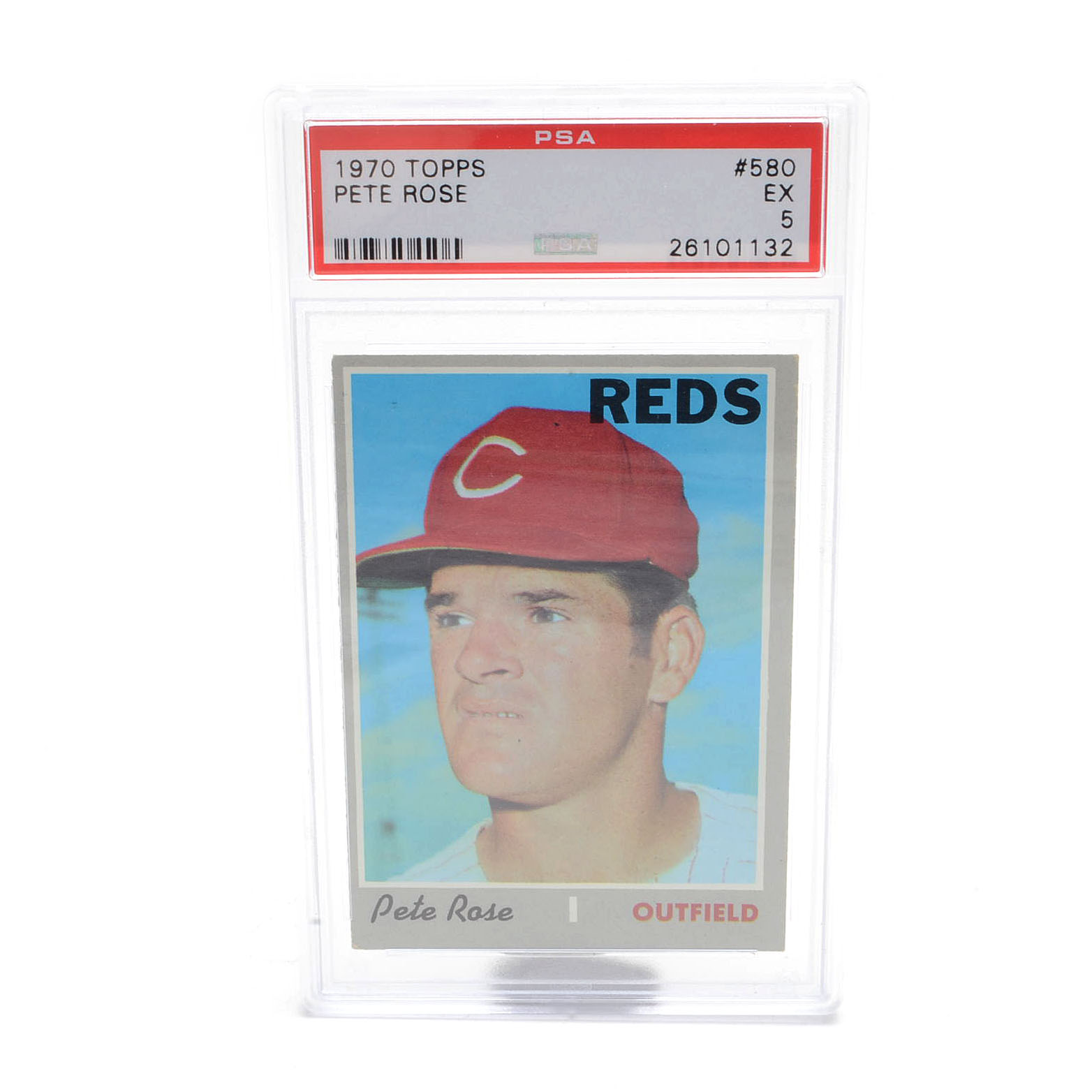 1970 Pete Rose Topps PSA Graded Baseball Card