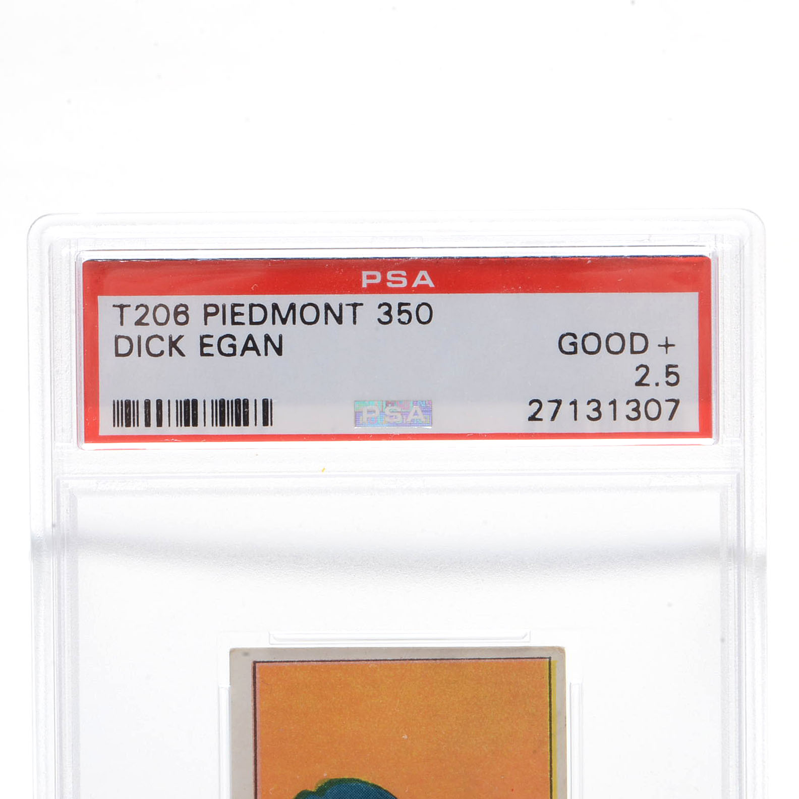 1909-1911 "T206" Piedmont Dick Eagan Reds PSA Graded Tobacco Card