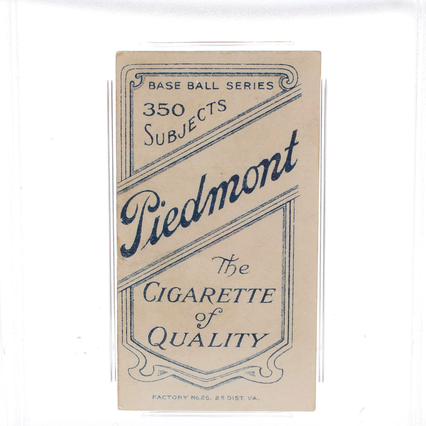 1909-1911 "T206" Piedmont Dick Eagan Reds PSA Graded Tobacco Card