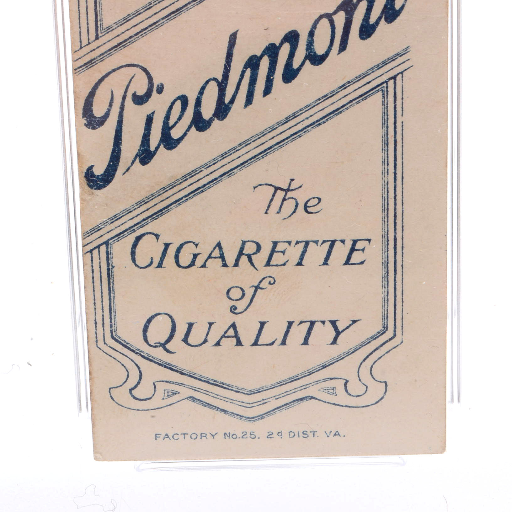 1909-1911 "T206" Piedmont Dick Eagan Reds PSA Graded Tobacco Card