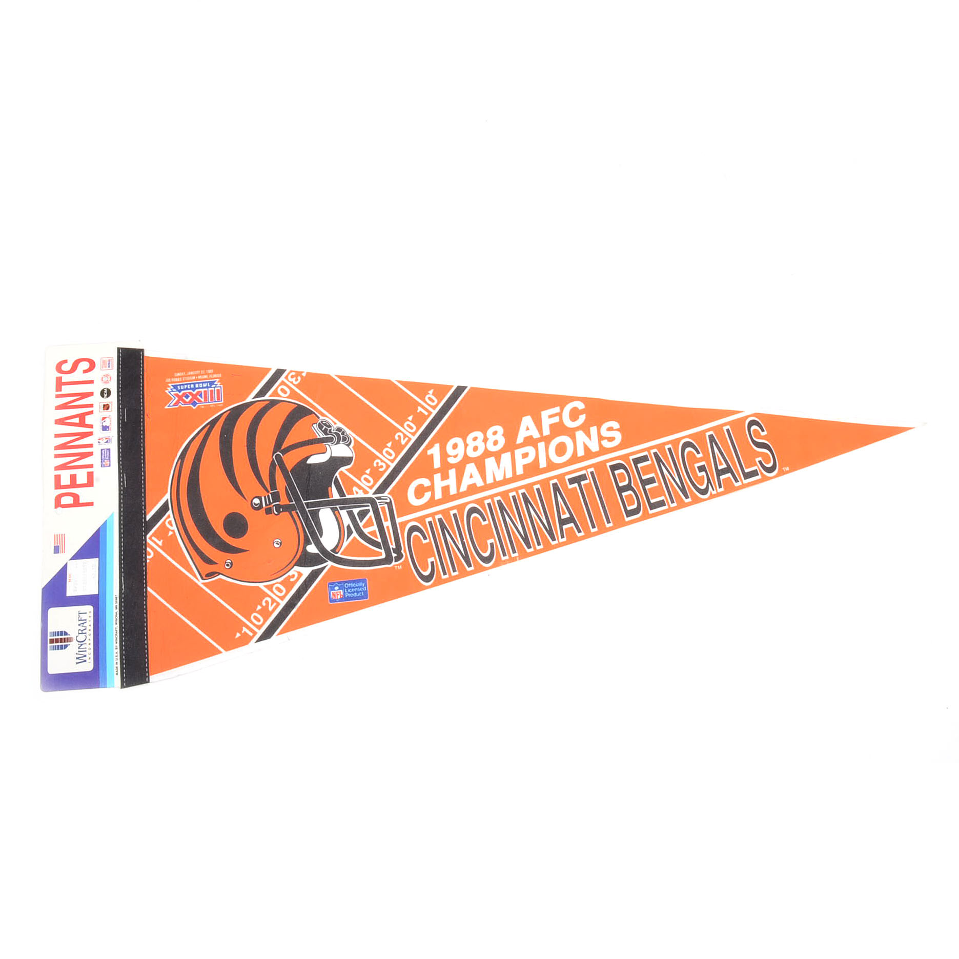 Bengals Glasses with a Pennant