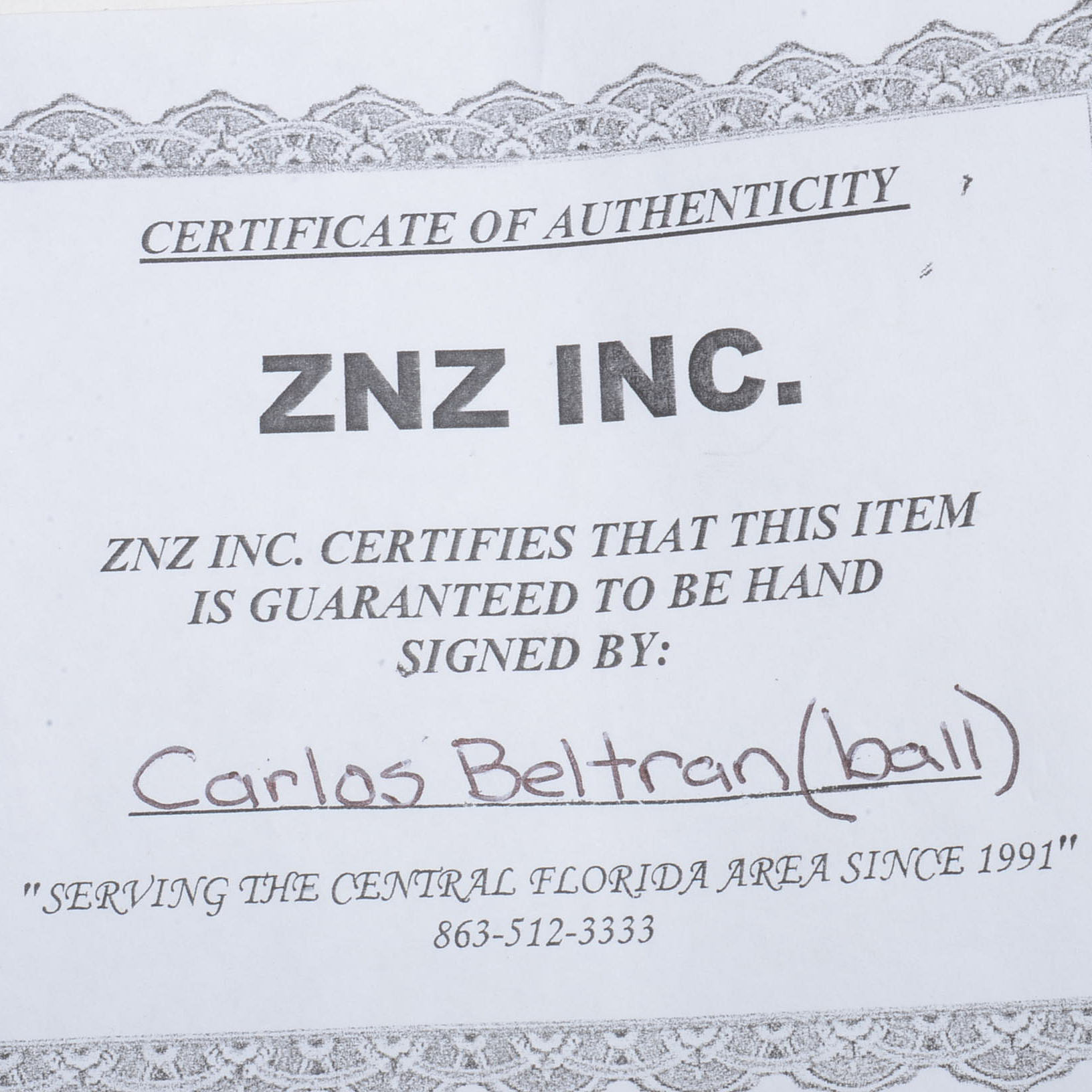 Carlos Beltran and Edgar Renteria Signed Rawlings ML Baseballs