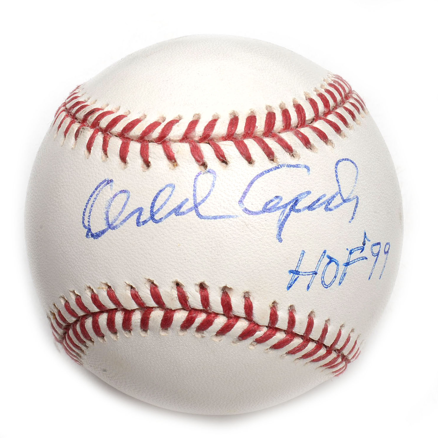 Orlando Cepeda Signed Rawlings ML Baseball In Holder