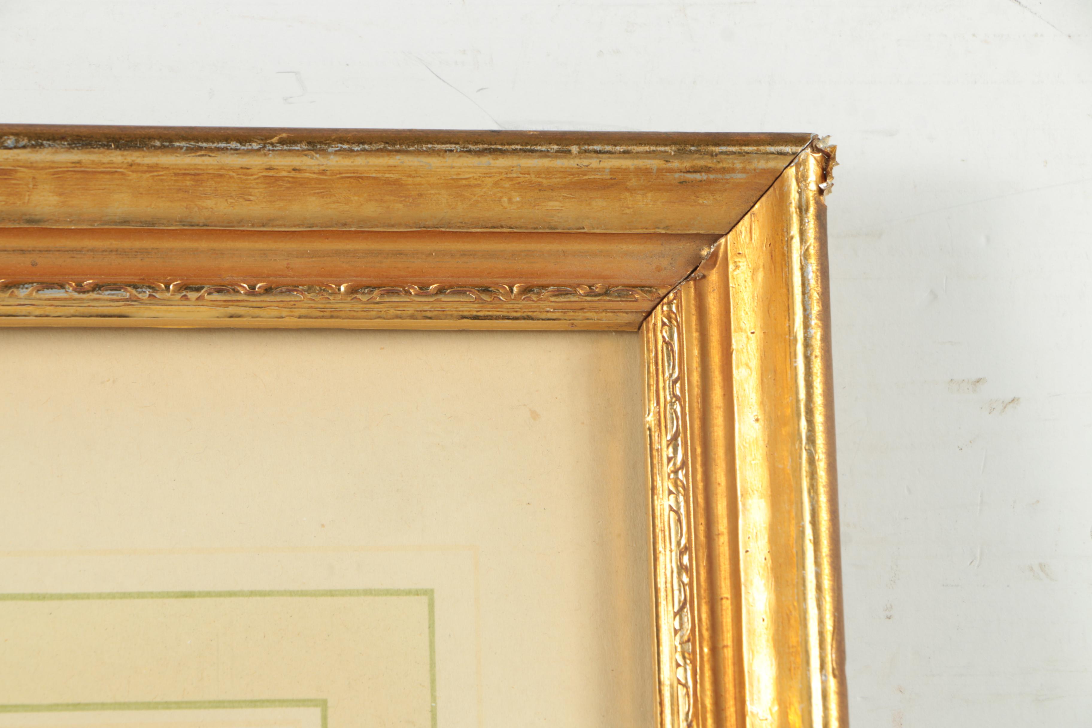 Paris Etching Society Hand Colored Etching "Tranquillite"