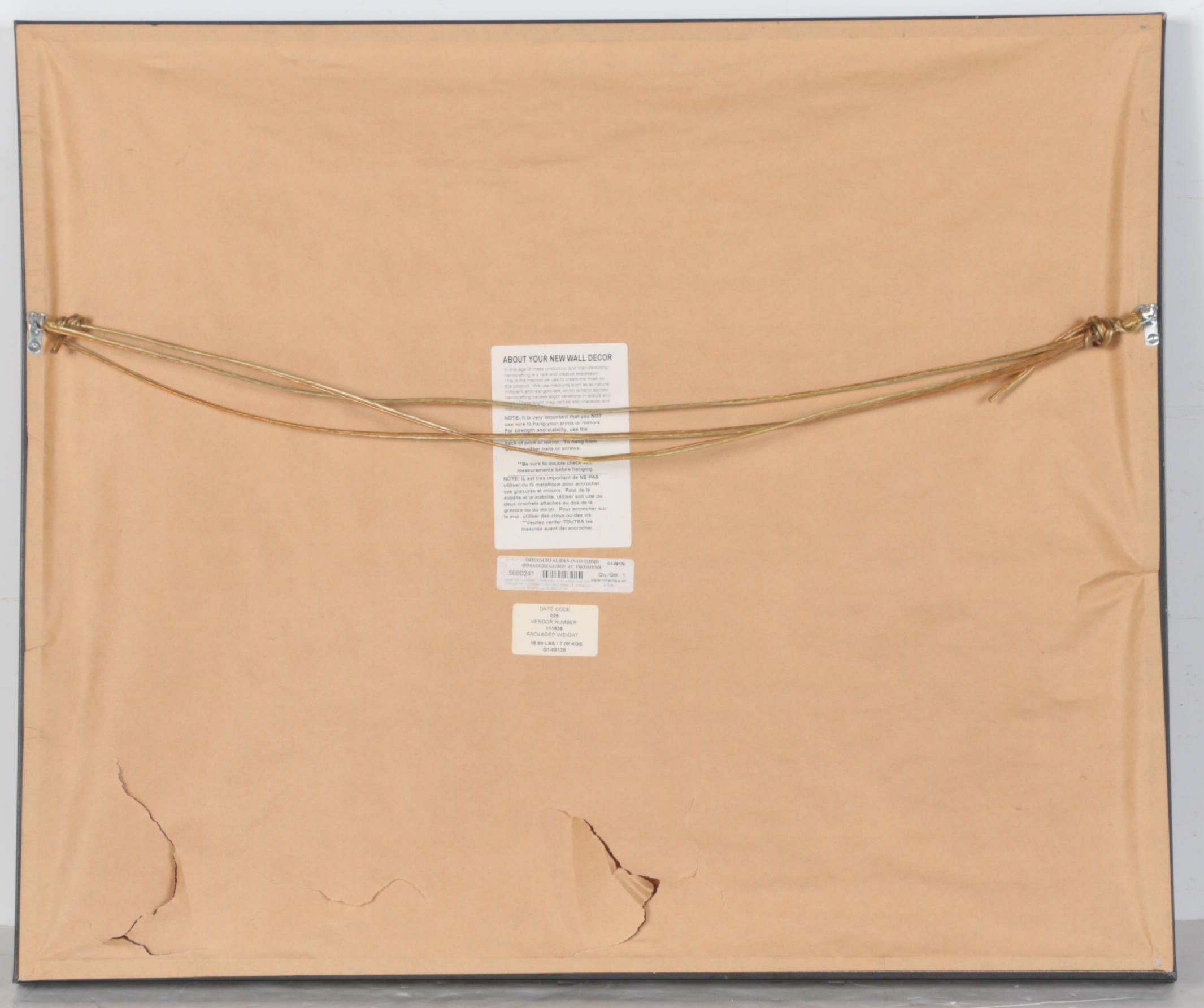 Reproduction Print of "DiMaggio Slides Into Third" Photograph