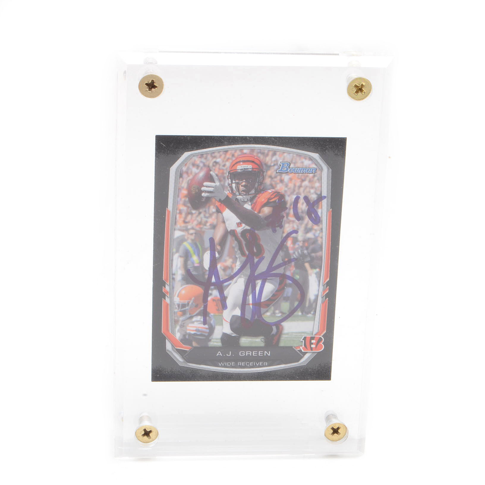 A.J. Green Signed Card and Jerome Simpson Signed Bengals Photo