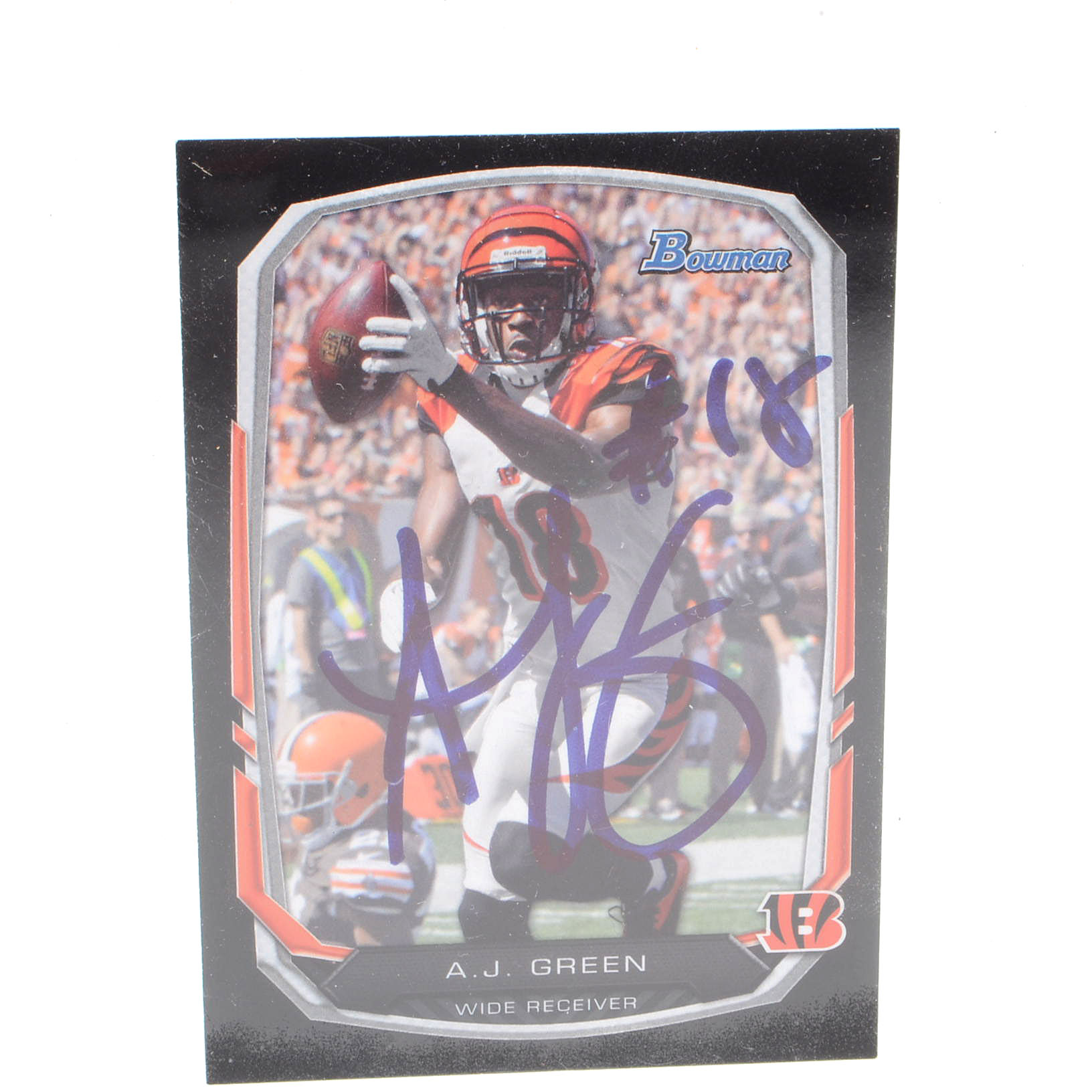 A.J. Green Signed Card and Jerome Simpson Signed Bengals Photo
