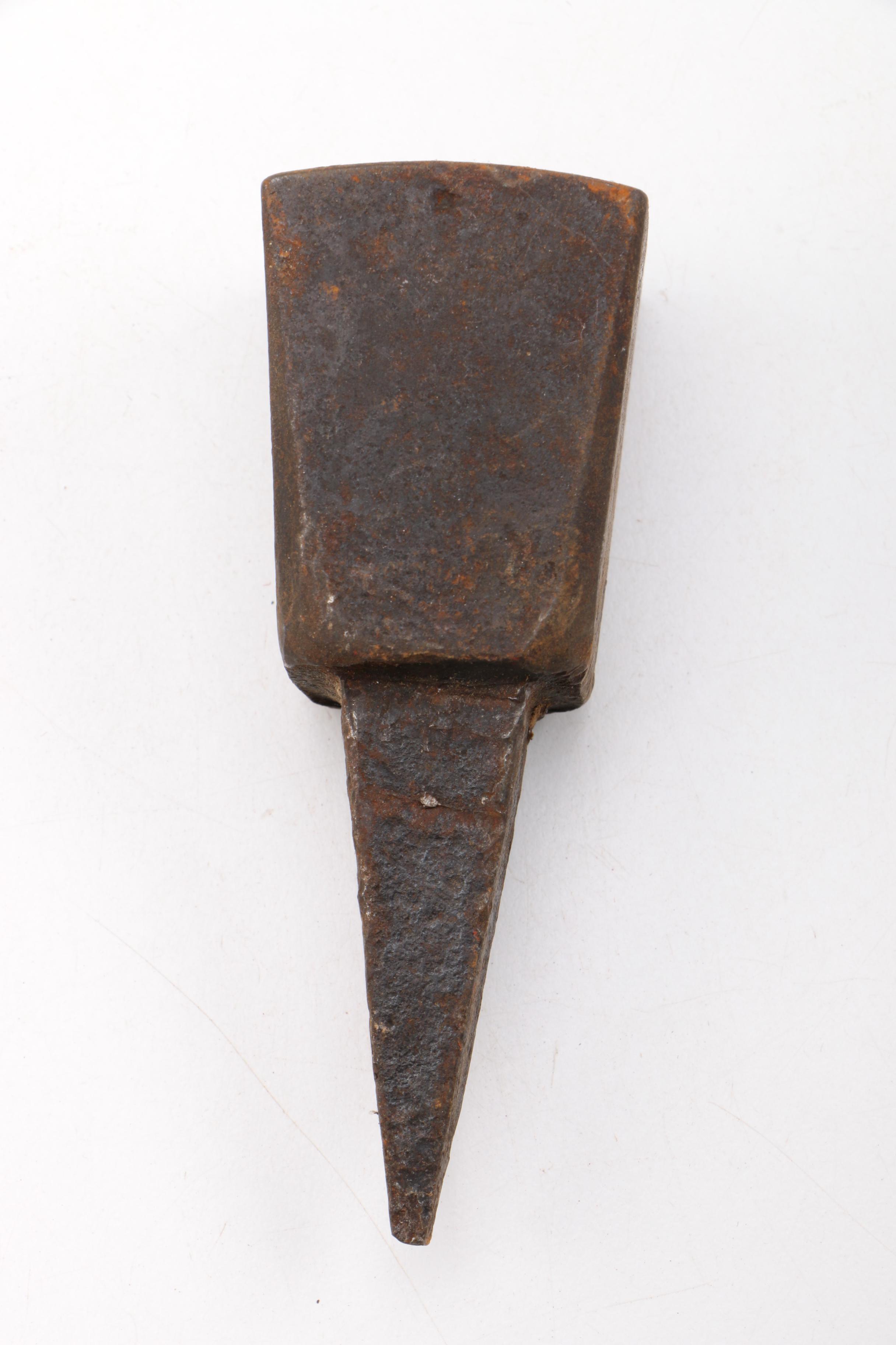 Two Vintage Ax Blades with Spike