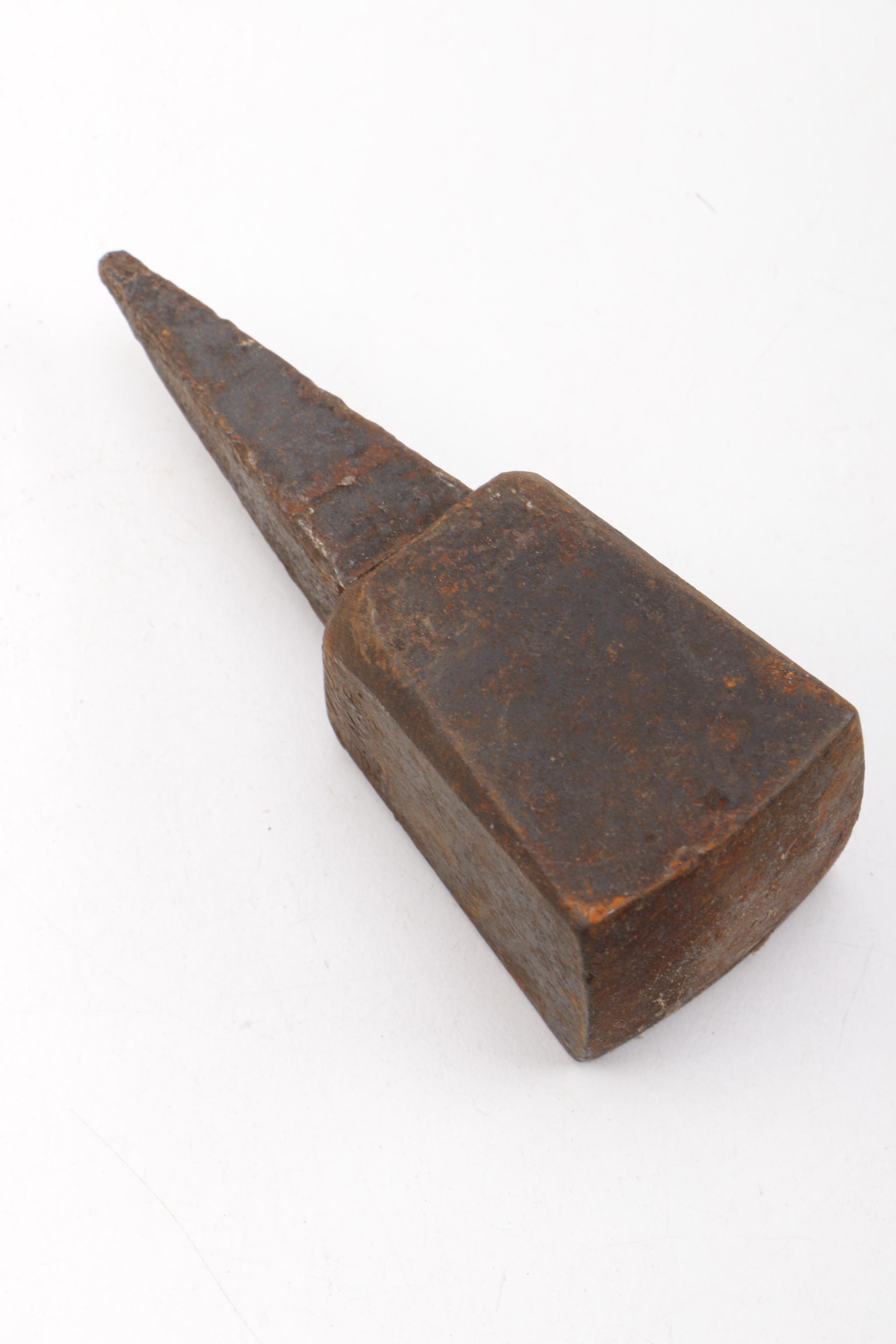 Two Vintage Ax Blades with Spike